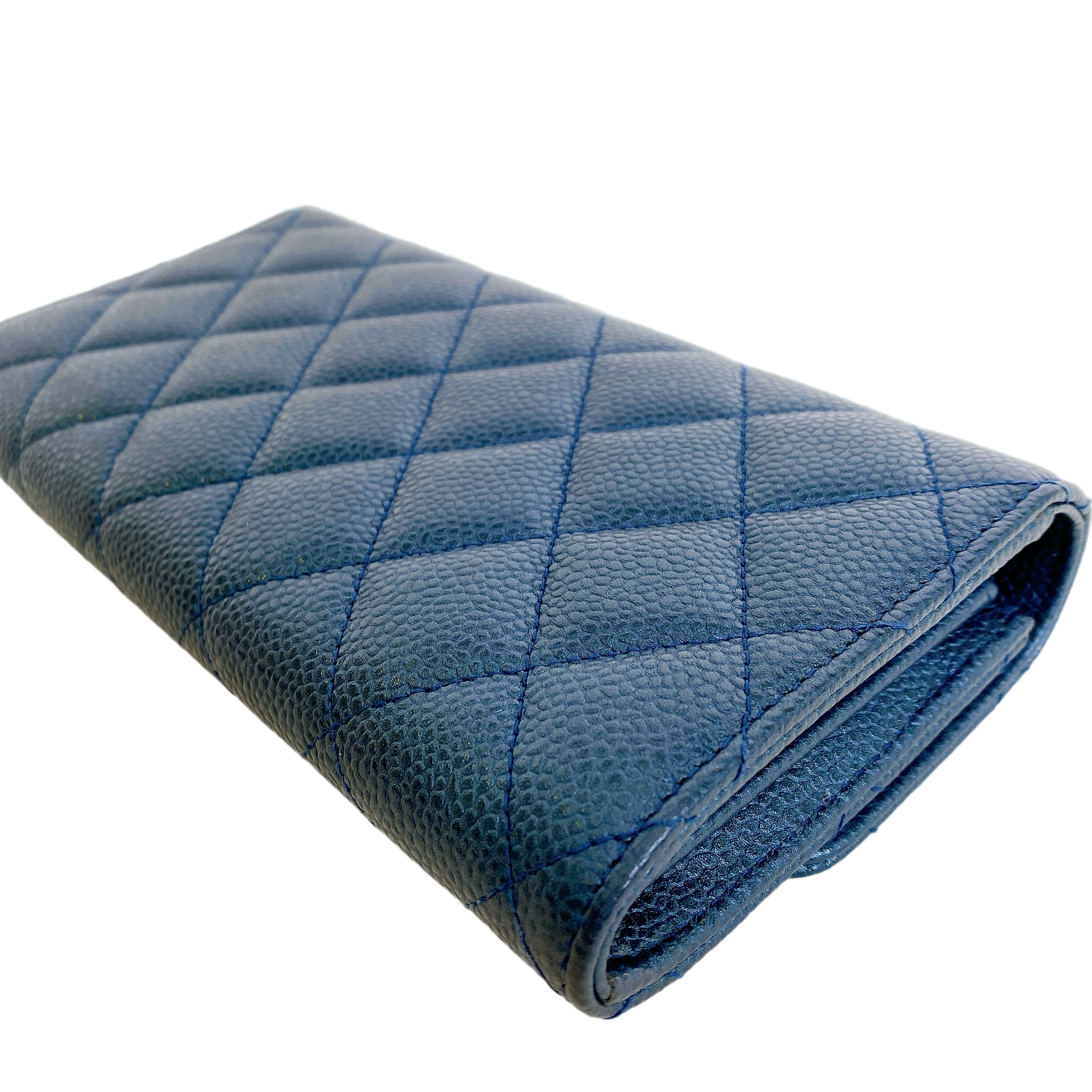 CHANEL LONG WALLET IN BLUE