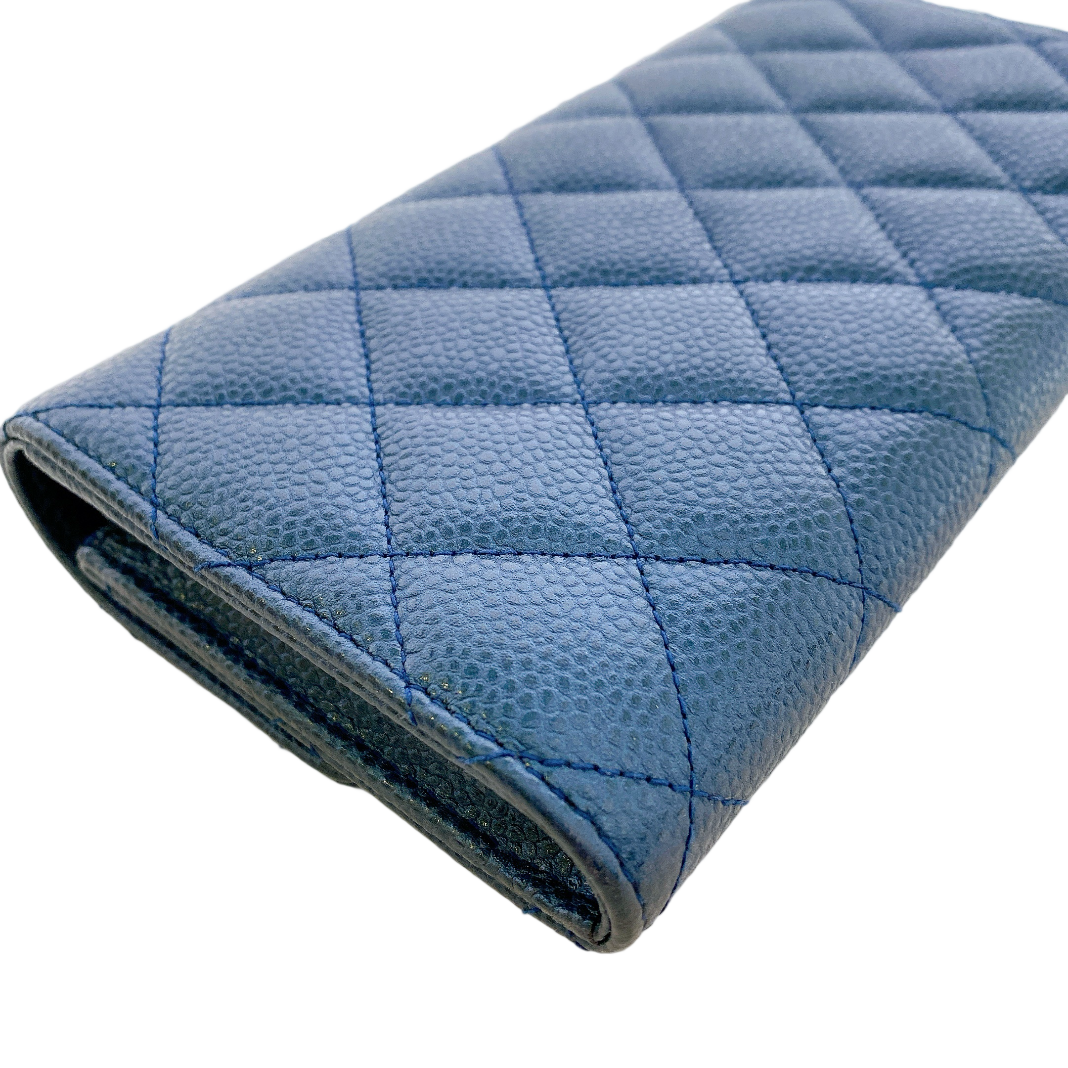 CHANEL LONG WALLET IN BLUE