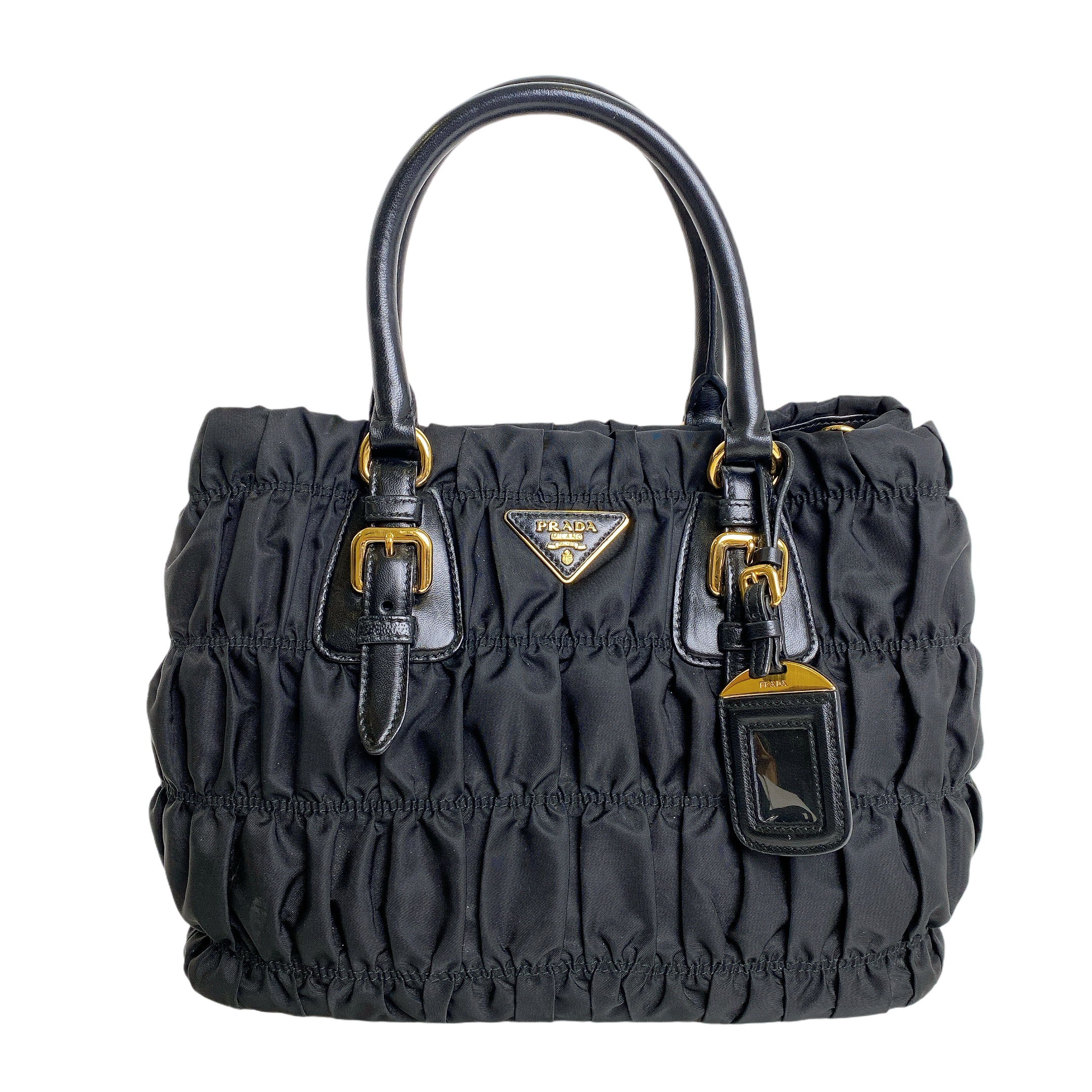 PRADA GAUFRE IN BLACK