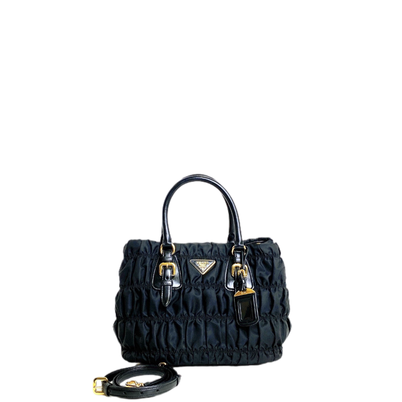PRADA GAUFRE IN BLACK