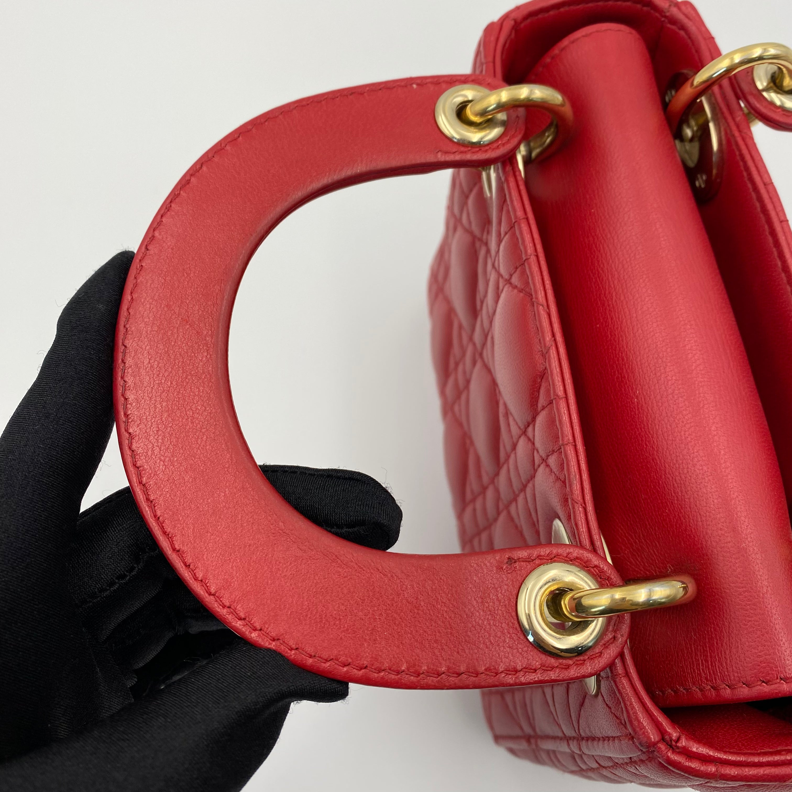 Lady Dior Mini in Red