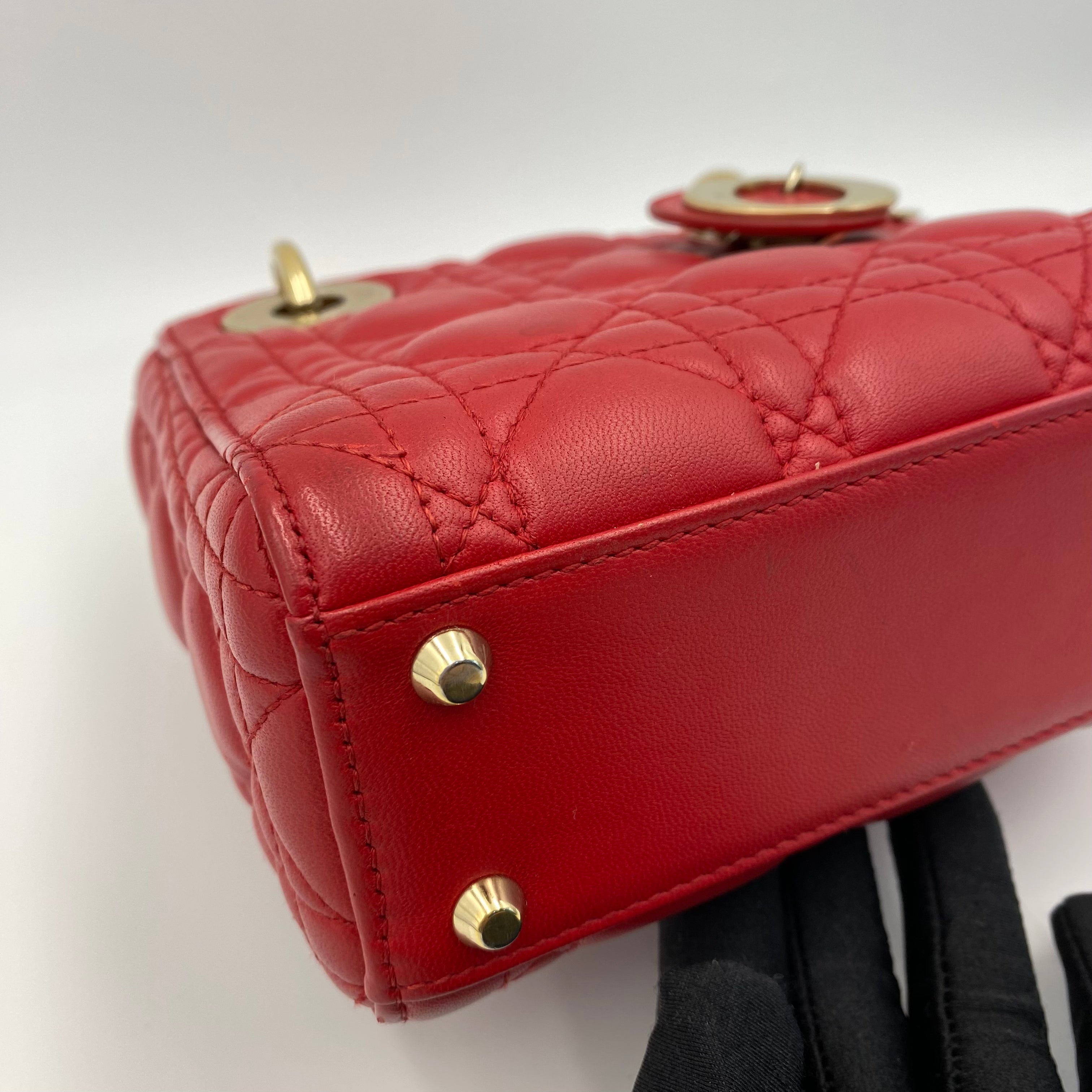 Lady Dior Mini in Red