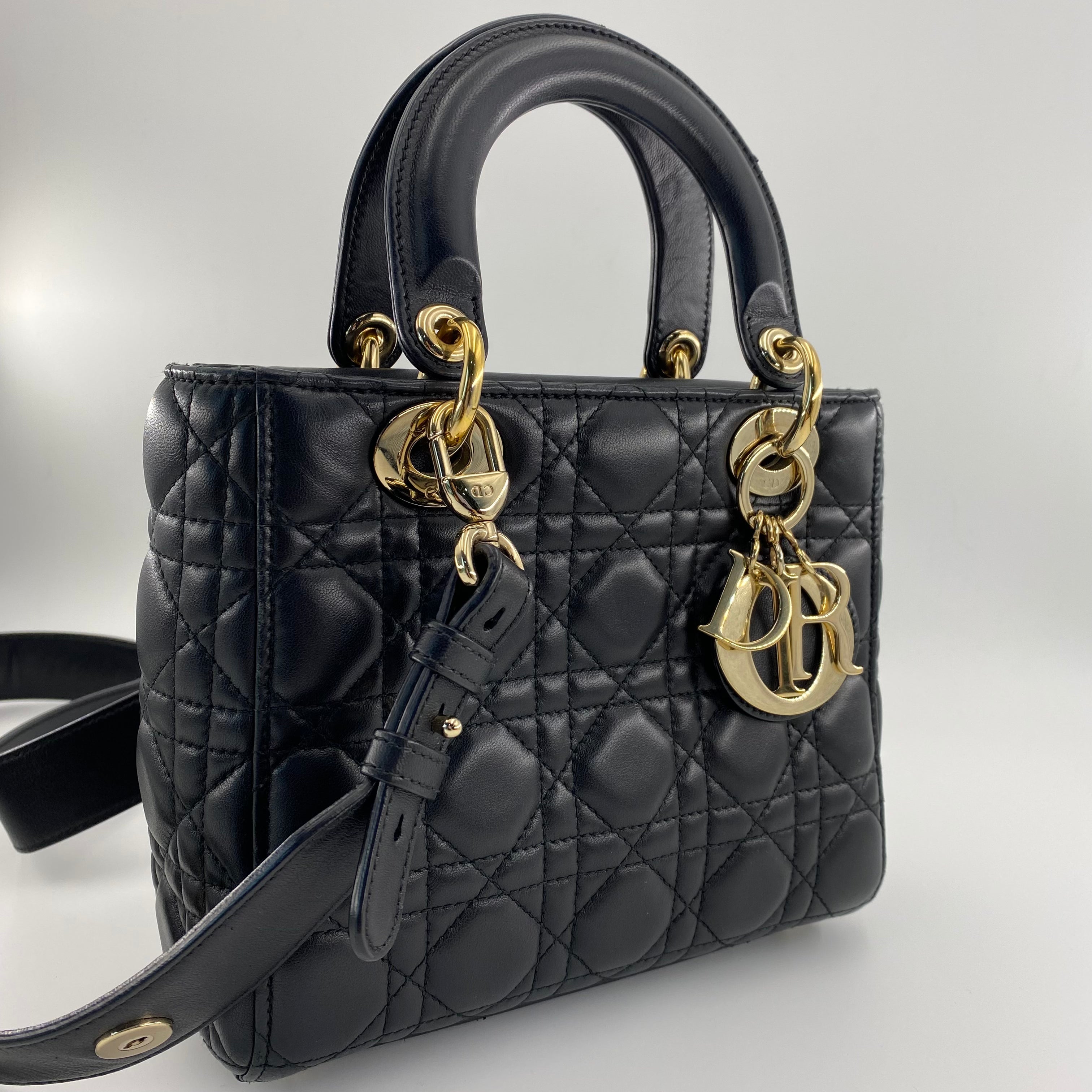 LADY DIOR SMALL IN BLACK