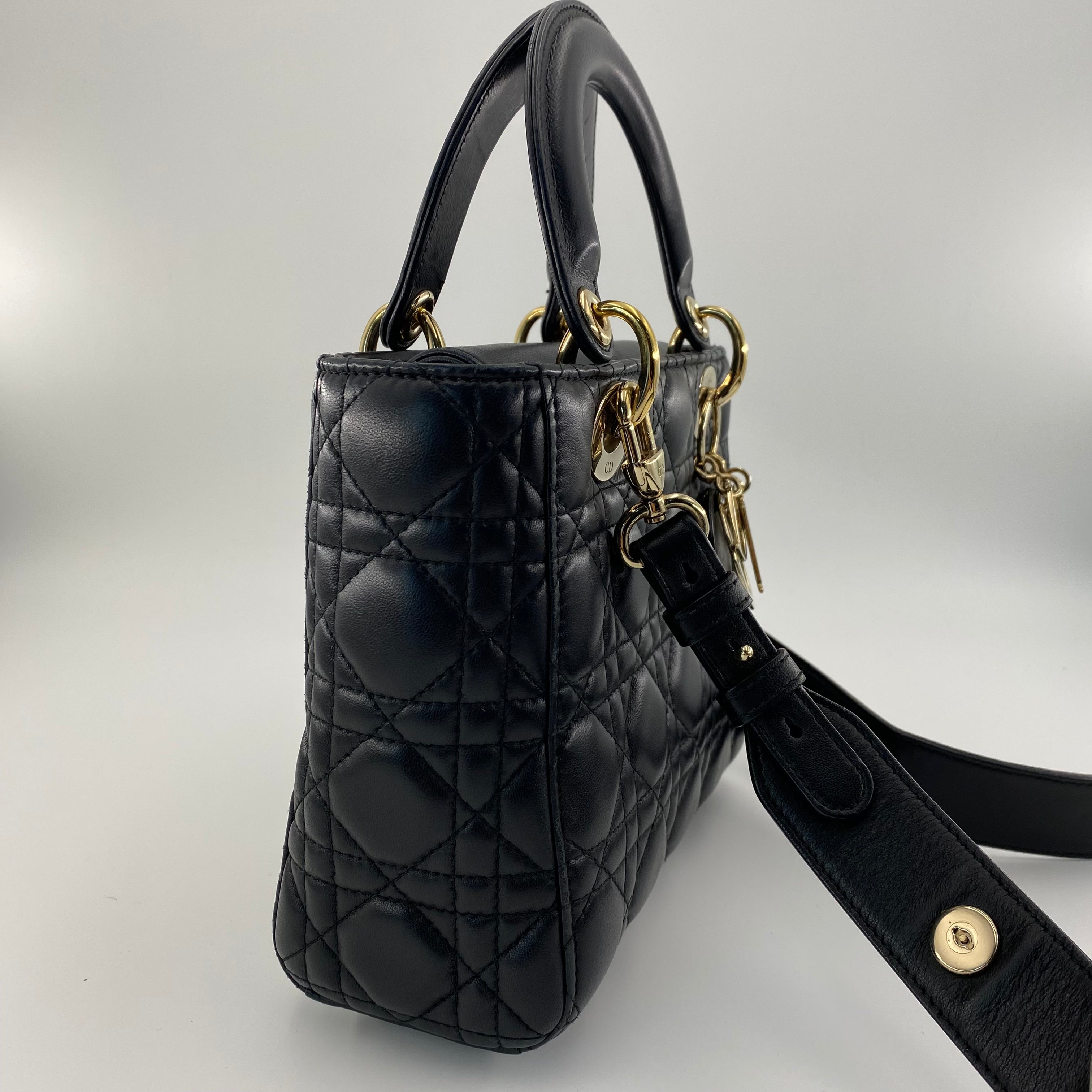 LADY DIOR SMALL IN BLACK