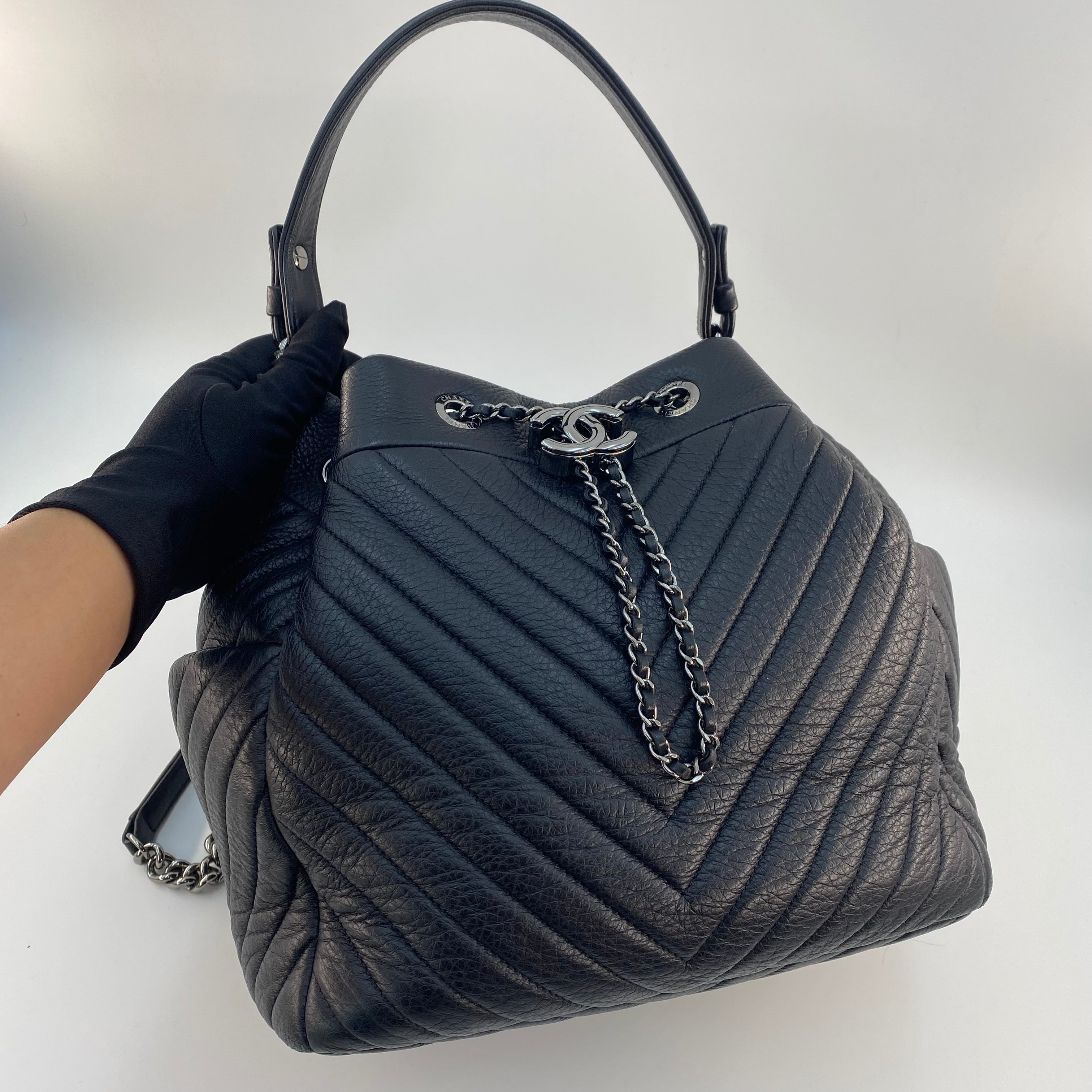 Chanel Bucket Bag in Black