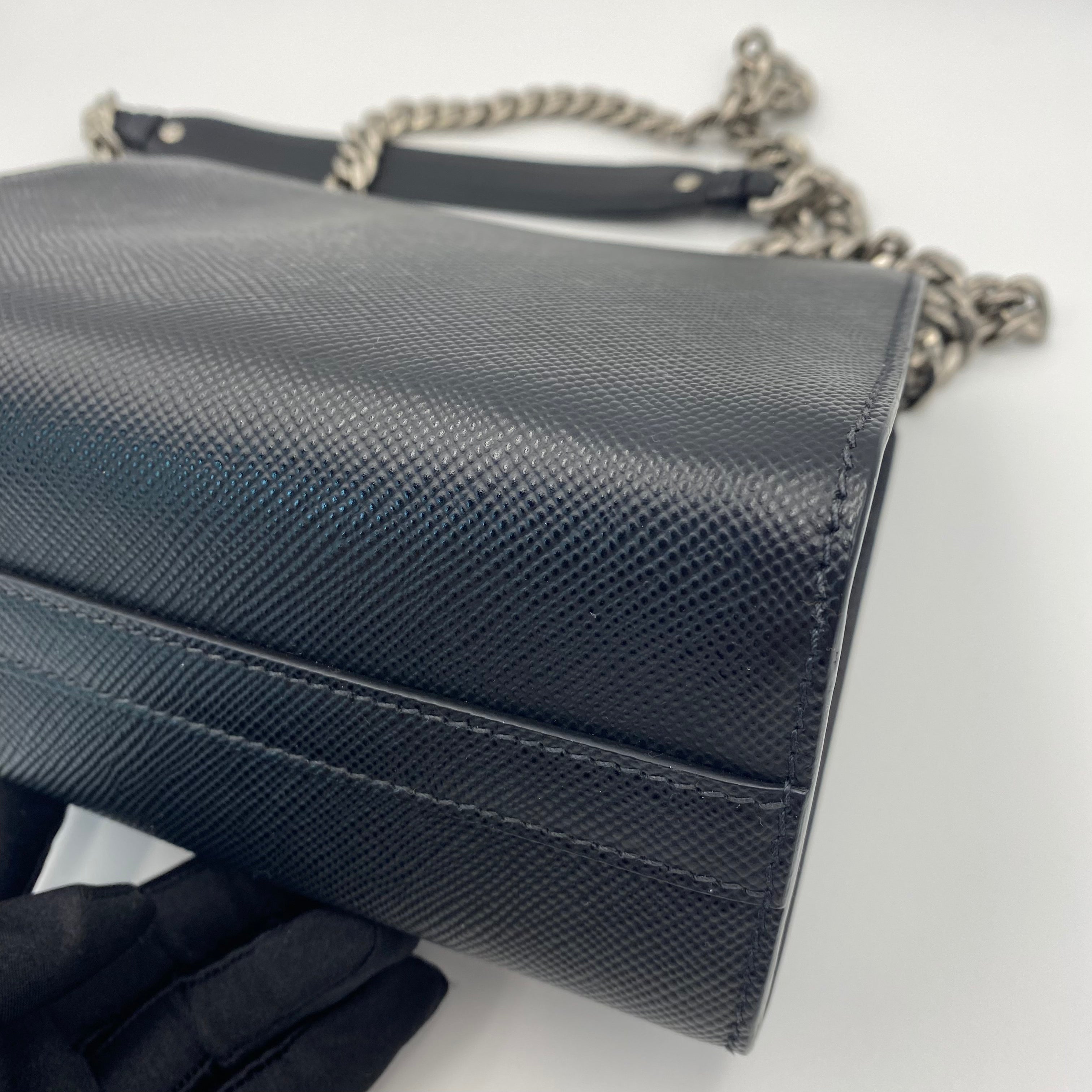 Prada Monochrome Crossbody in Black