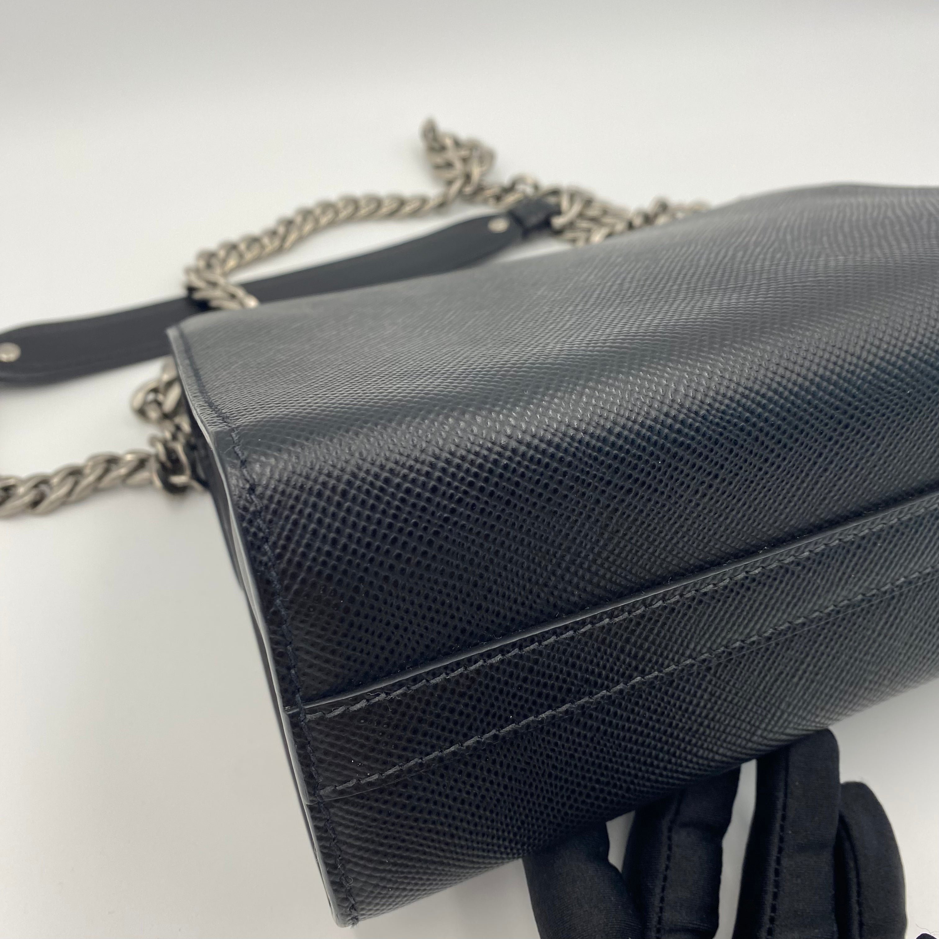 Prada Monochrome Crossbody in Black