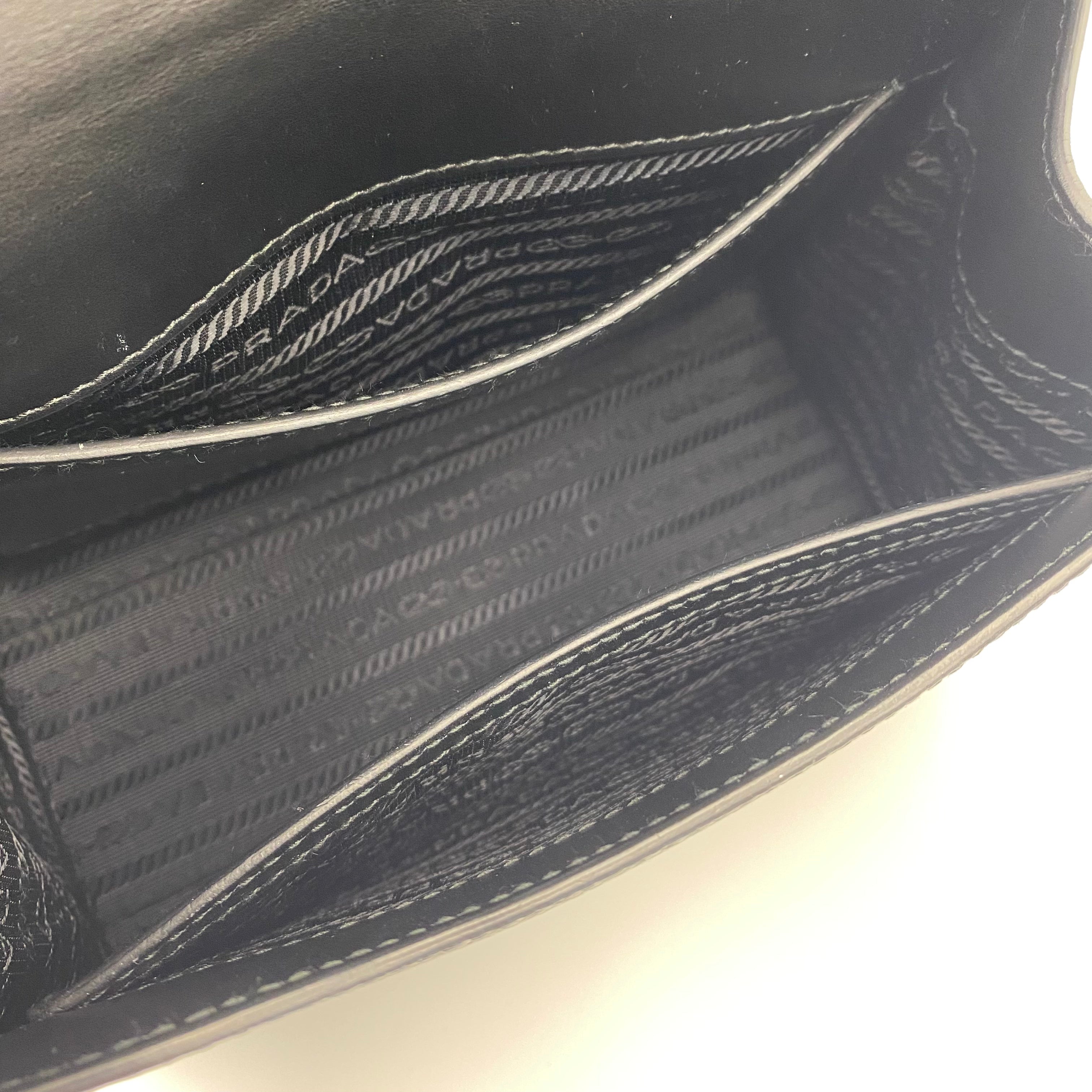 Prada Monochrome Crossbody in Black