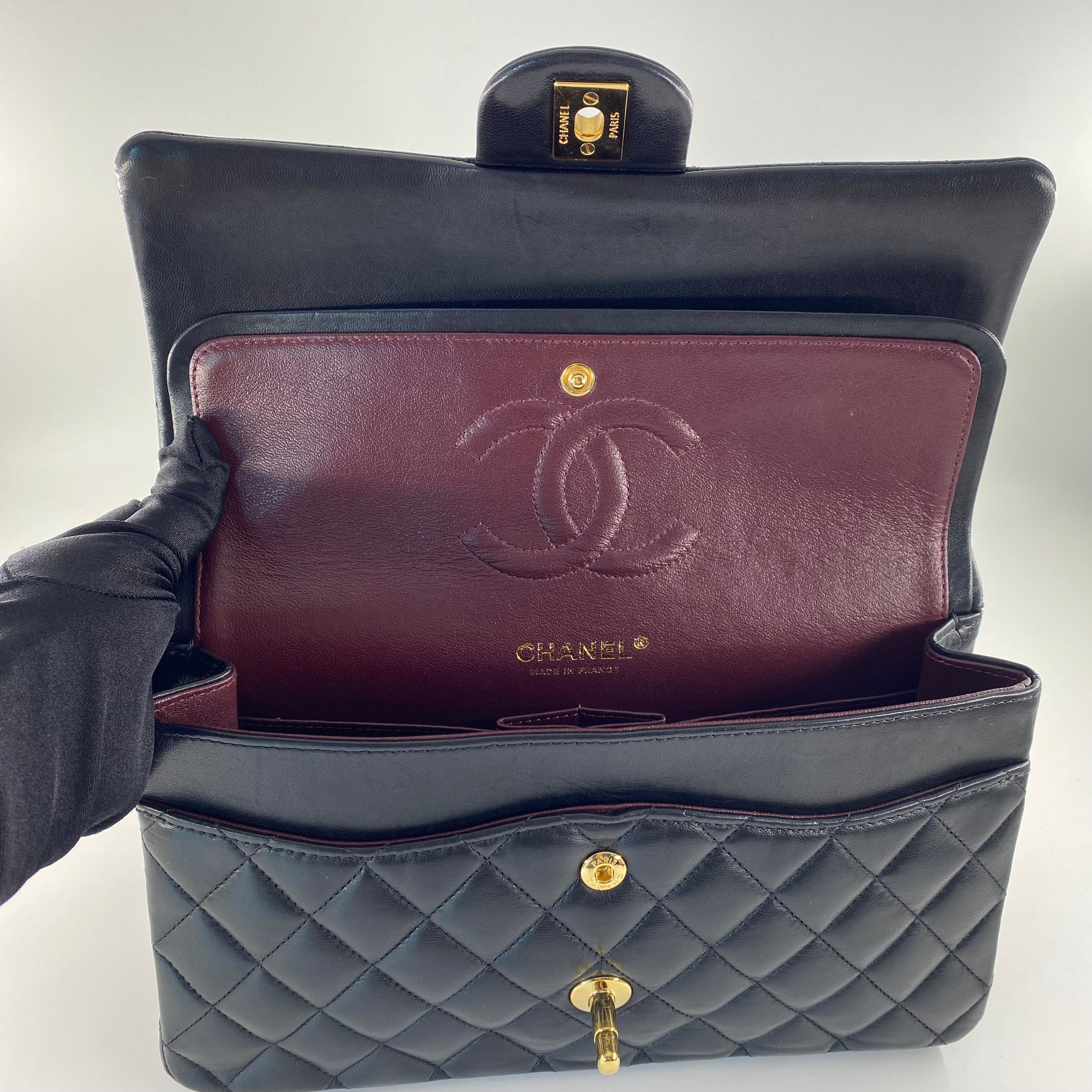 Chanel CF Medium in Black