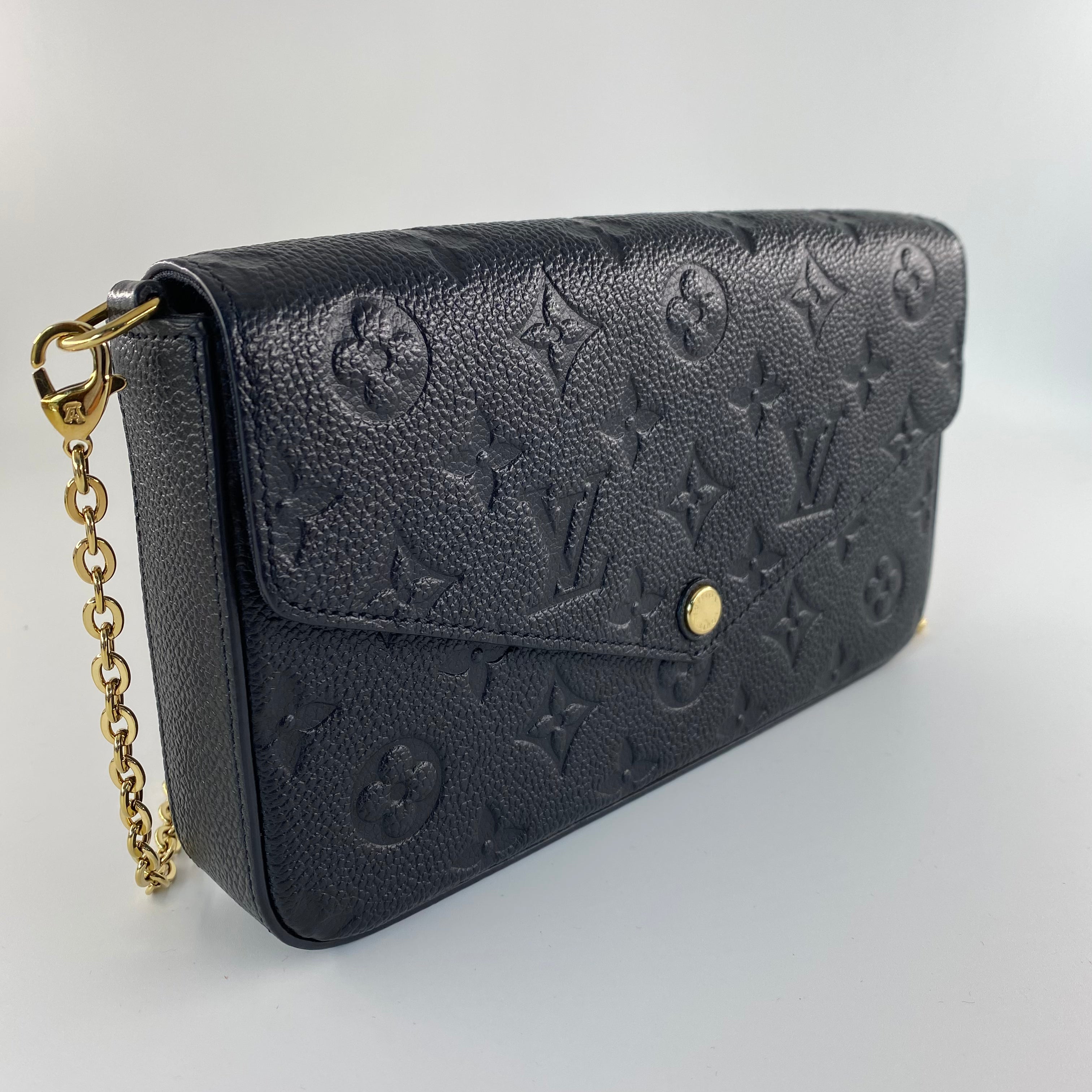 LV Felicie Pochette in Black