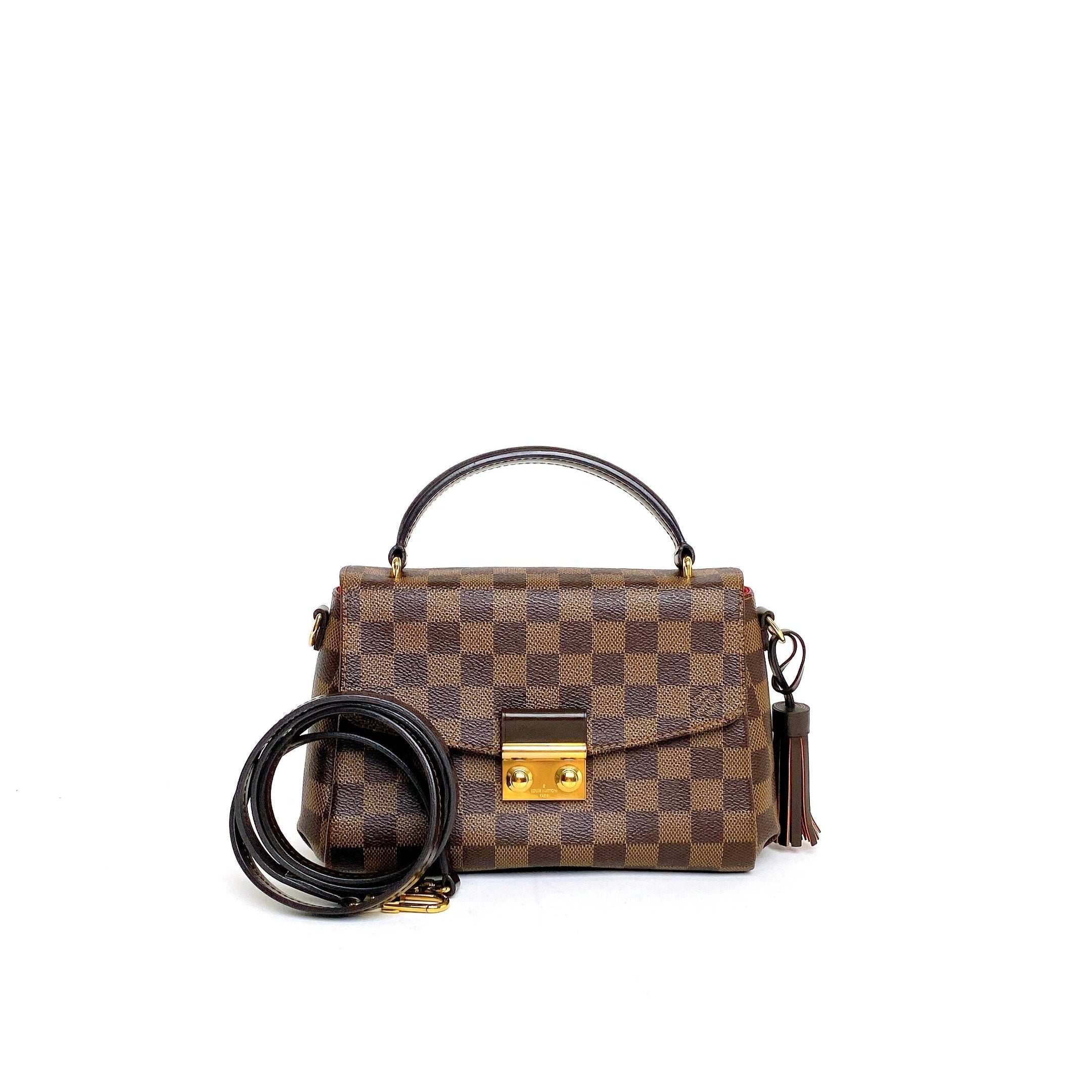 LV CROISETTE DAMIER EBENE