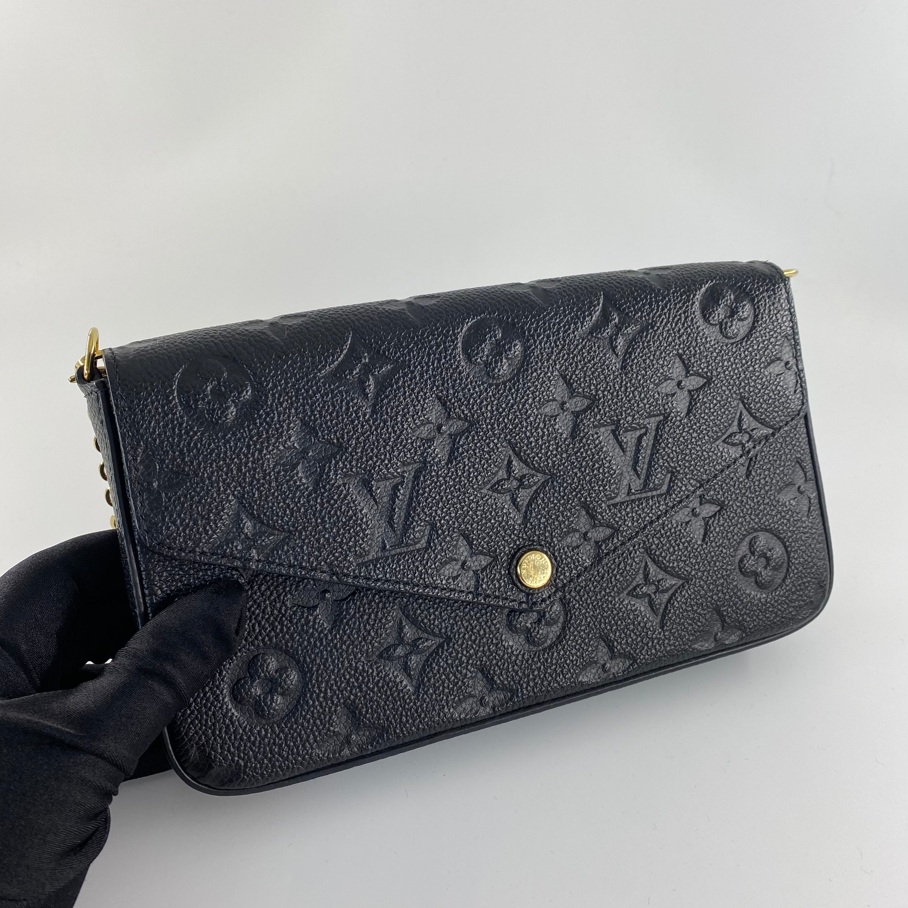 LV Felicie Pochette in Black