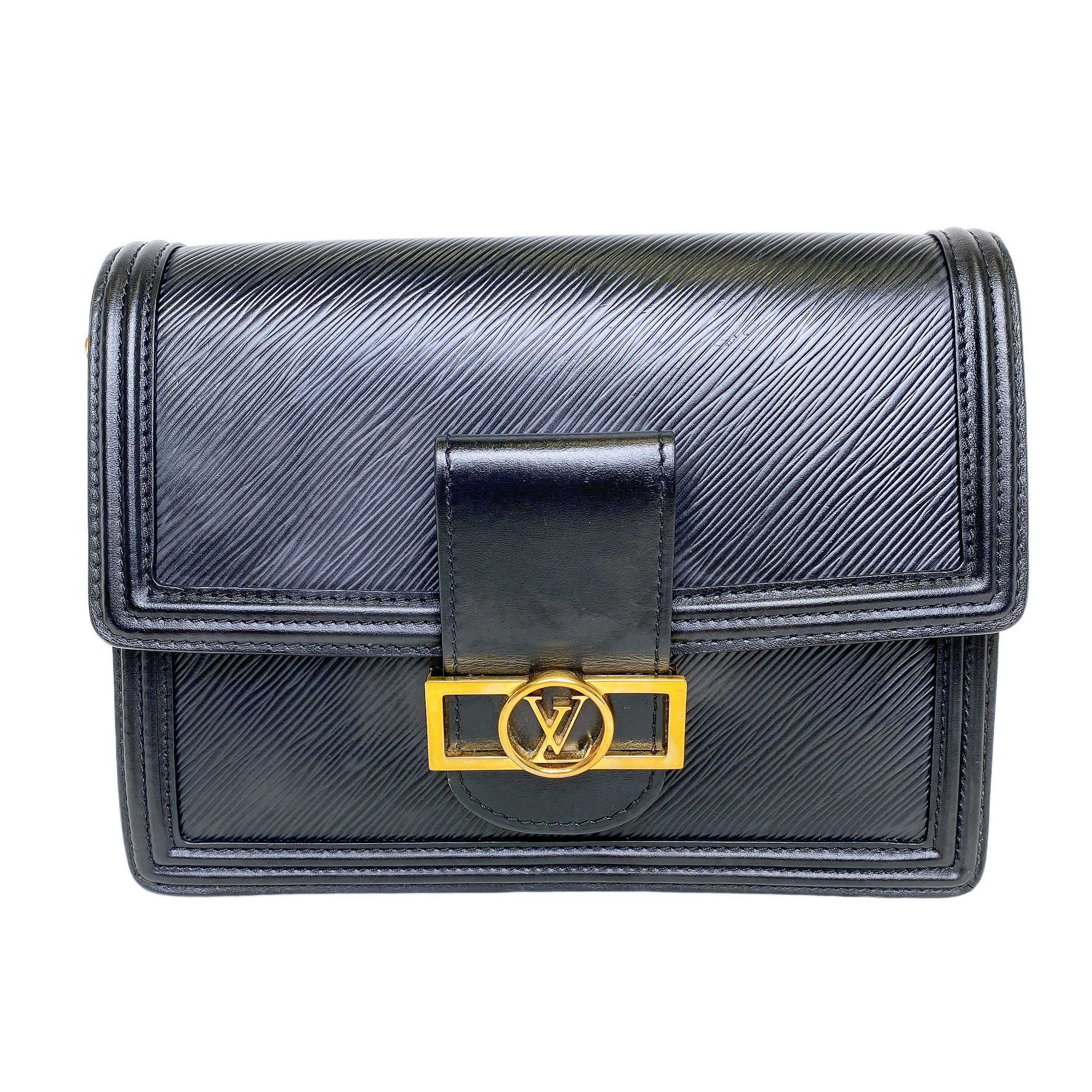 LV DAUPHINE MM EPI IN BLACK