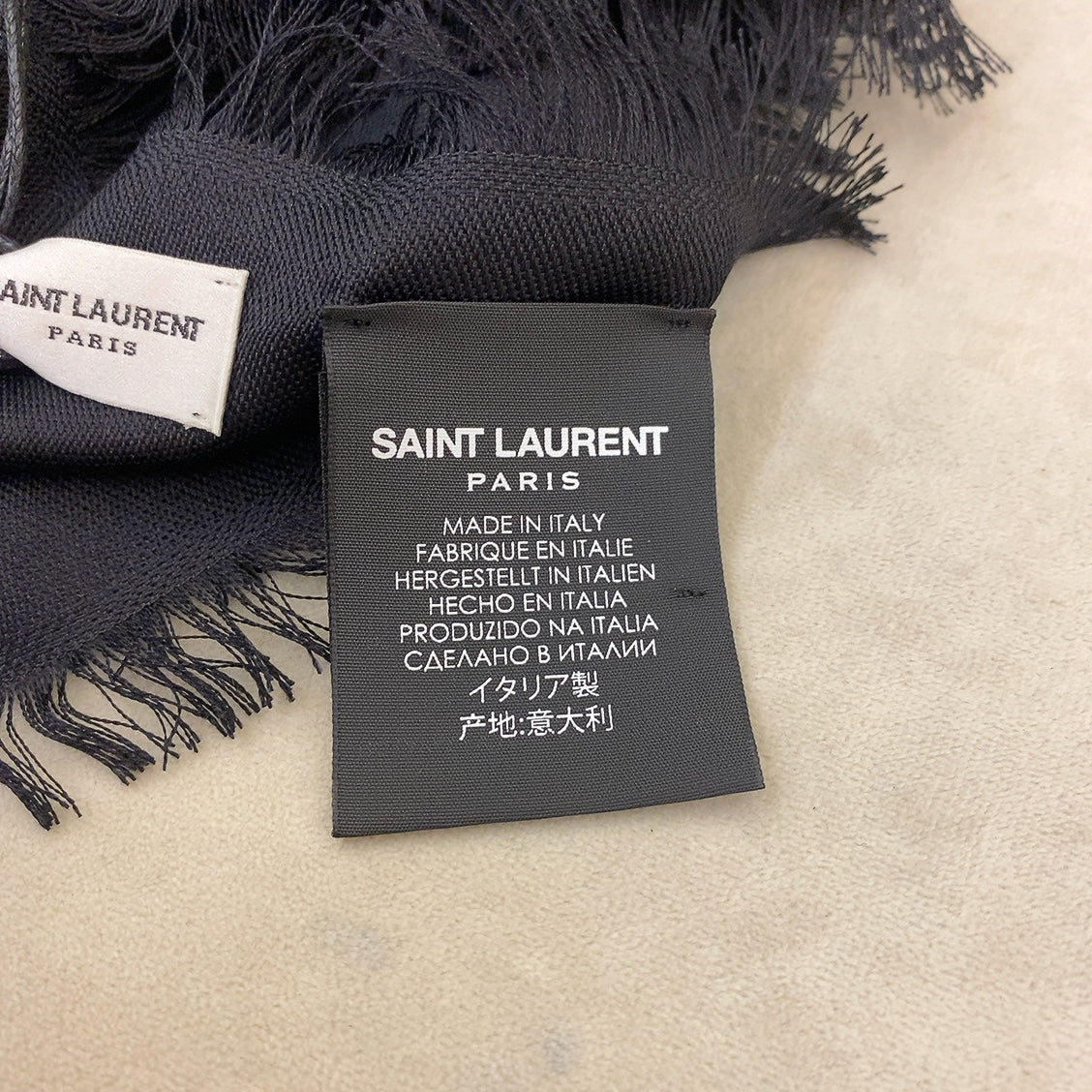 YSL Scarf In Black