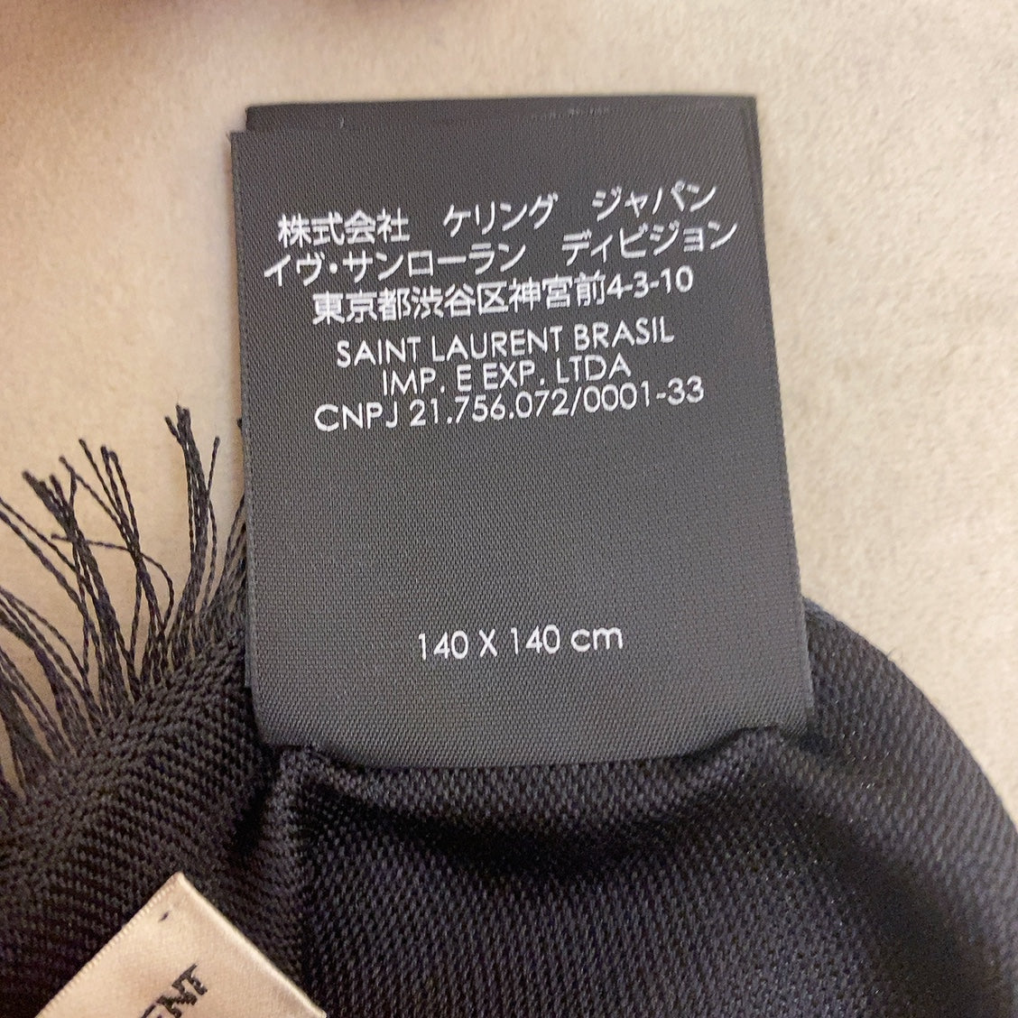 YSL Scarf In Black