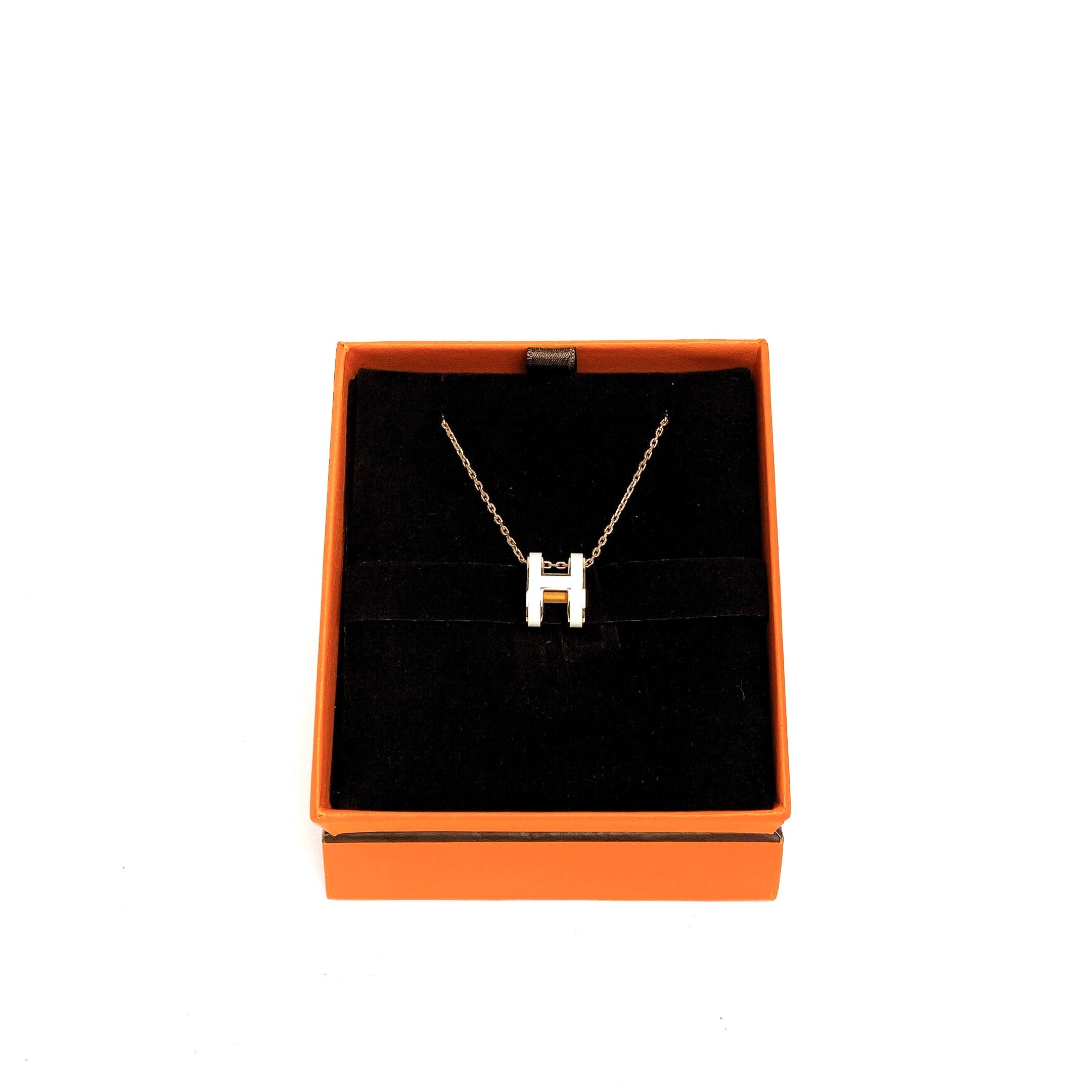 HERMES NECKLACE WHITE