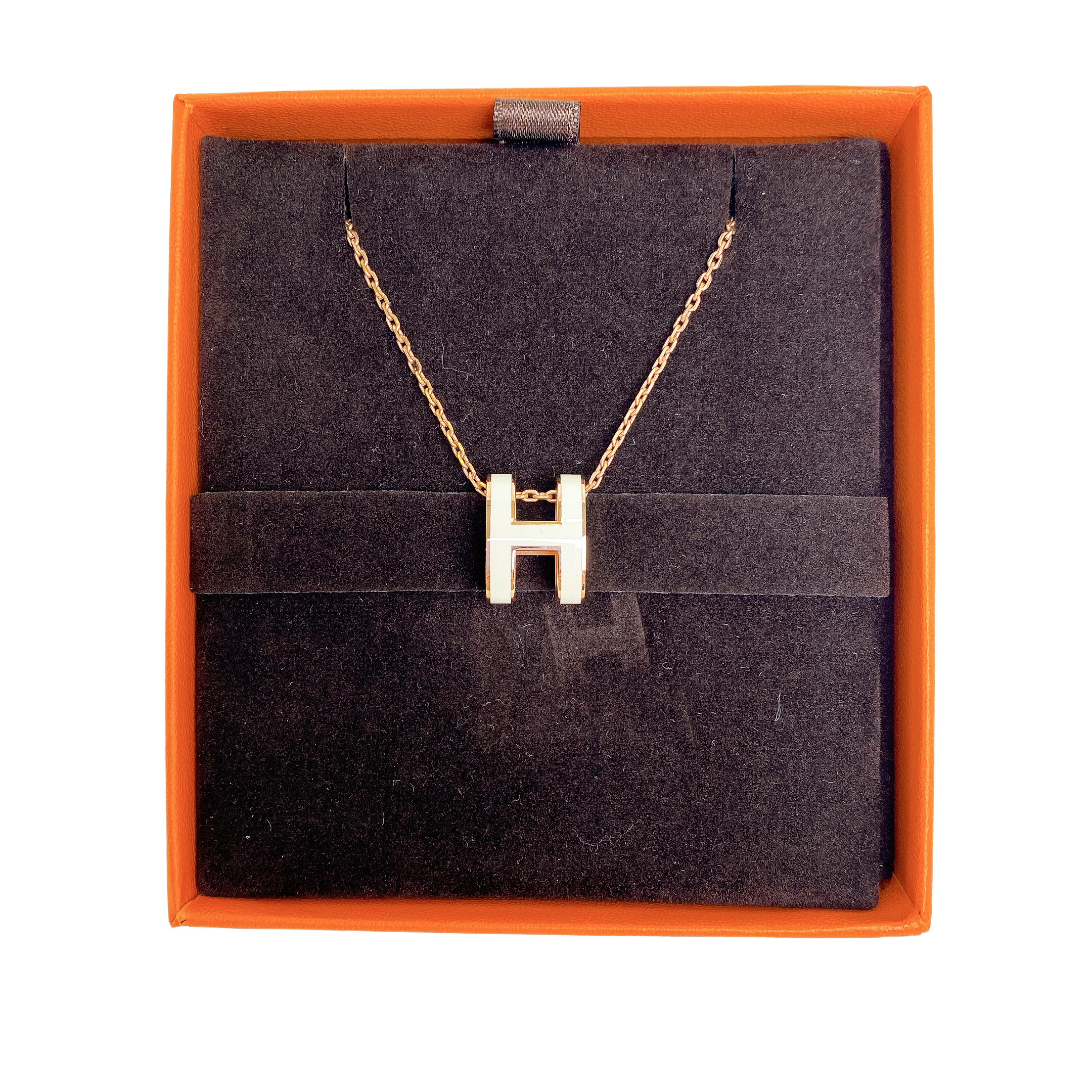 HERMES NECKLACE WHITE