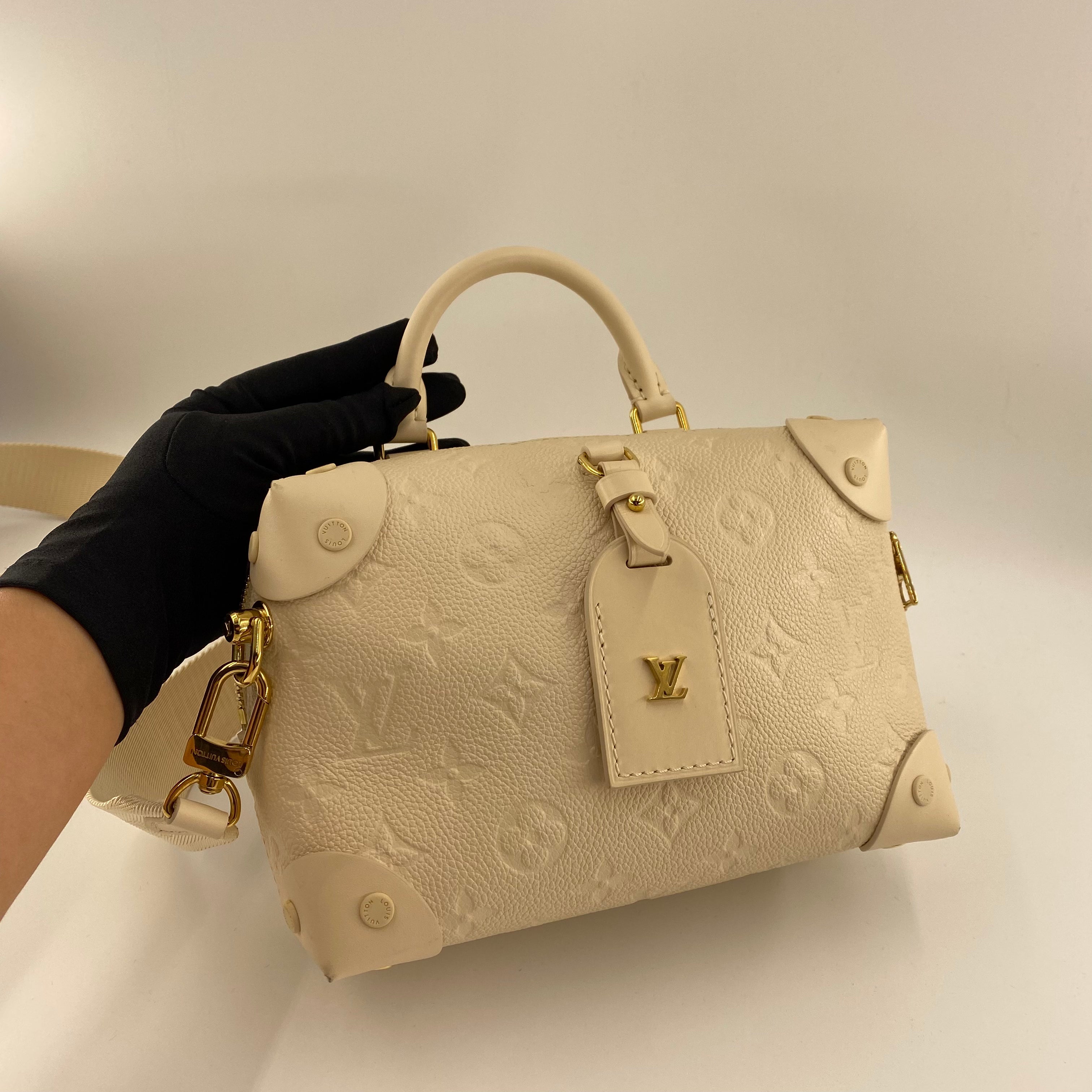 LV PETITE MALLE SOUPLE IN WHITE