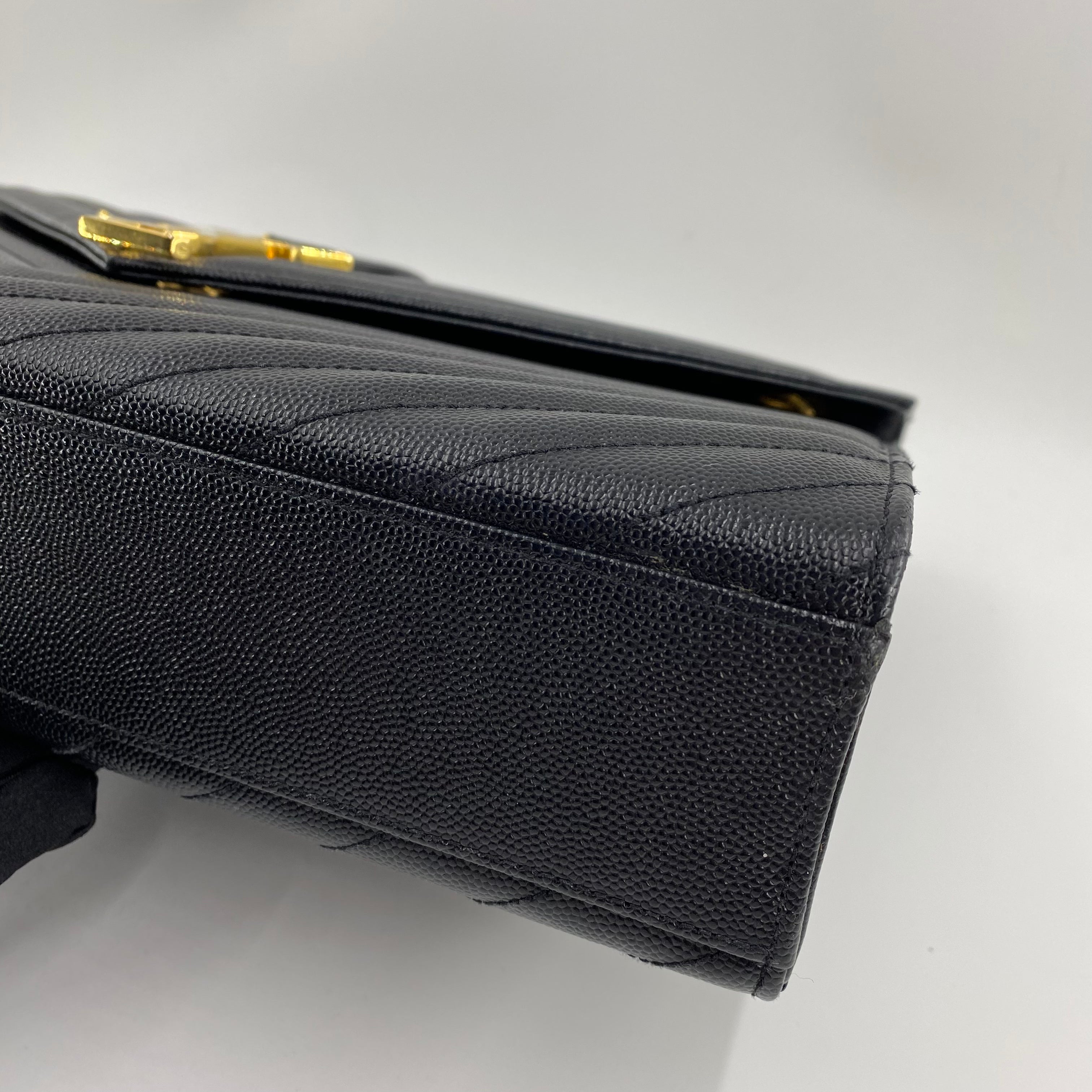 YSL Envelope Bag in Black