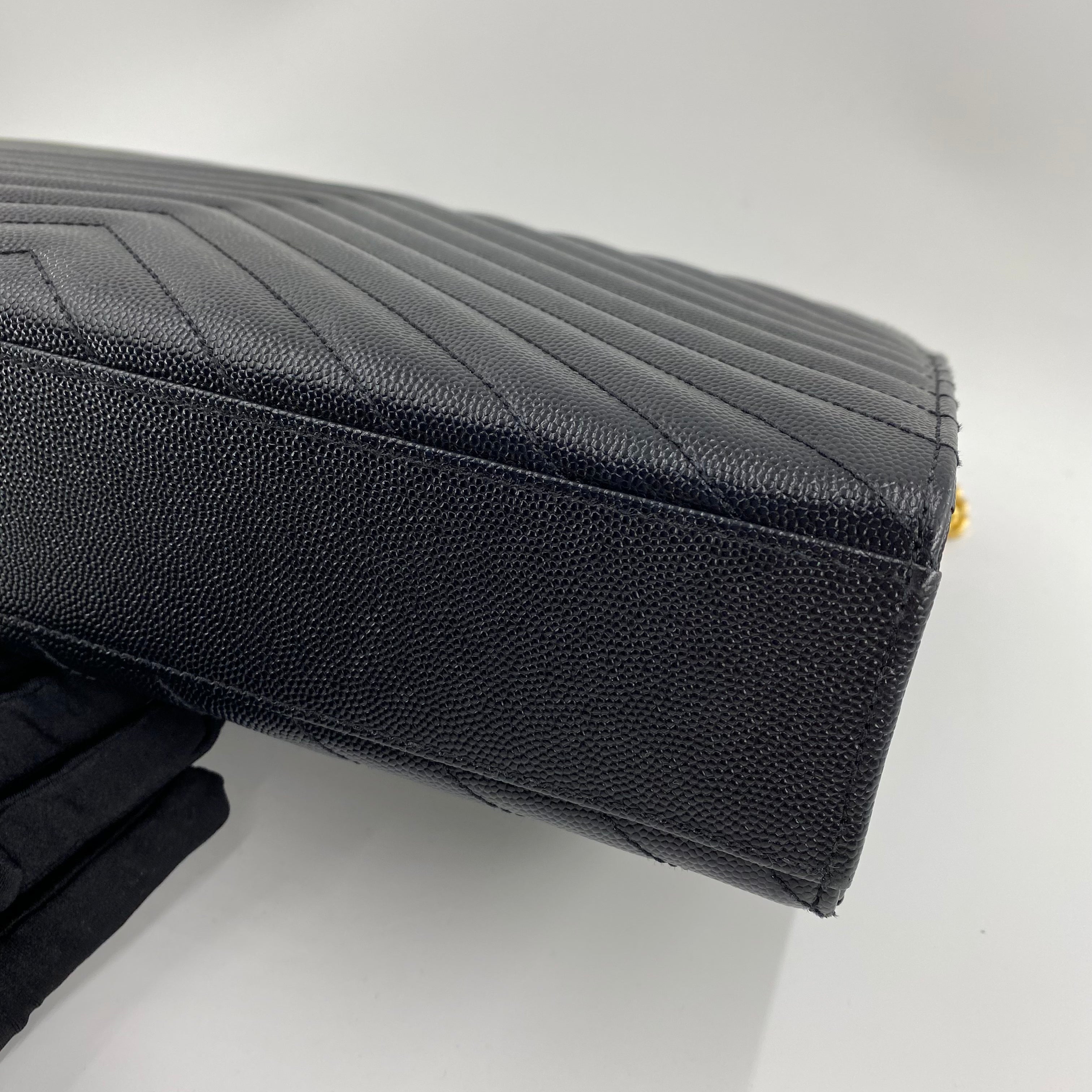 YSL Envelope Bag in Black