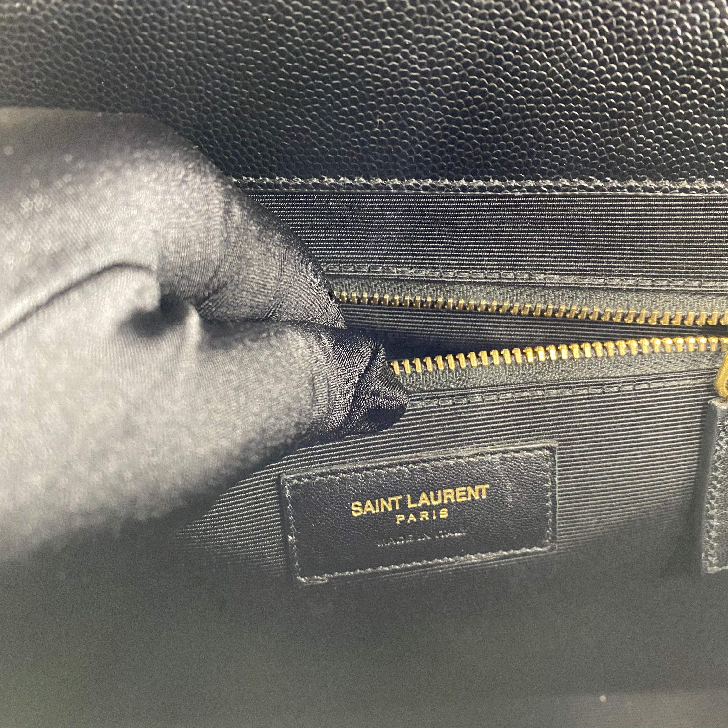 YSL Envelope Bag in Black