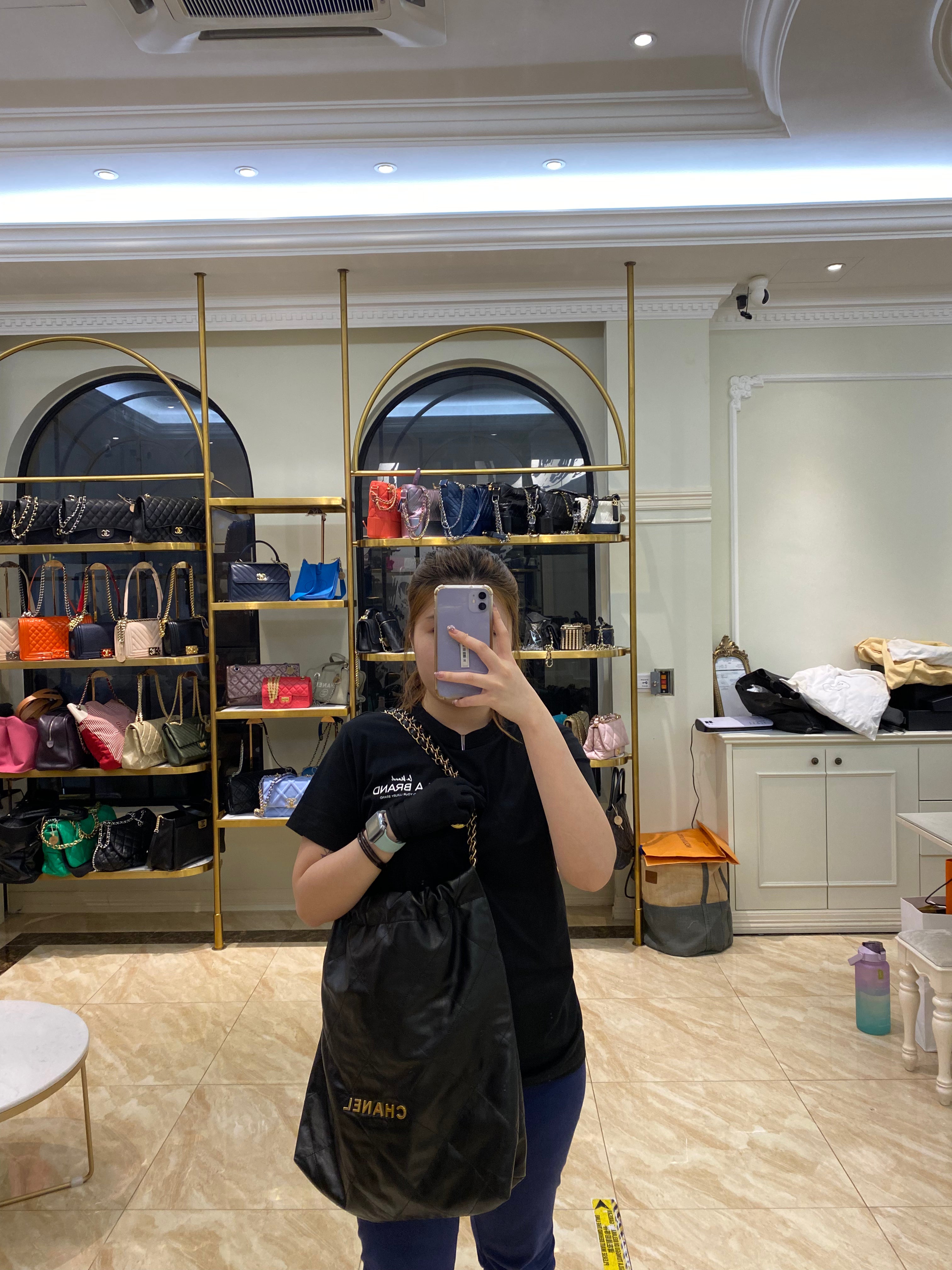 Giant chanel bag hotsell