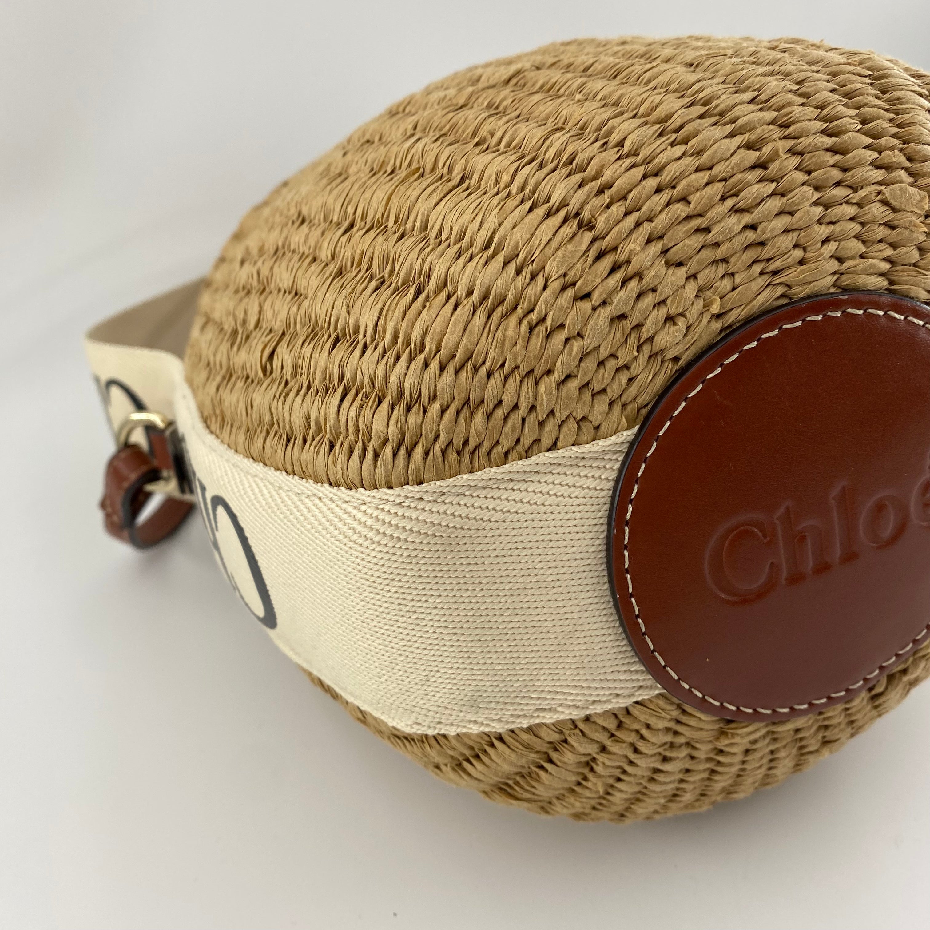 Small Woody Basket in Natural Fibers