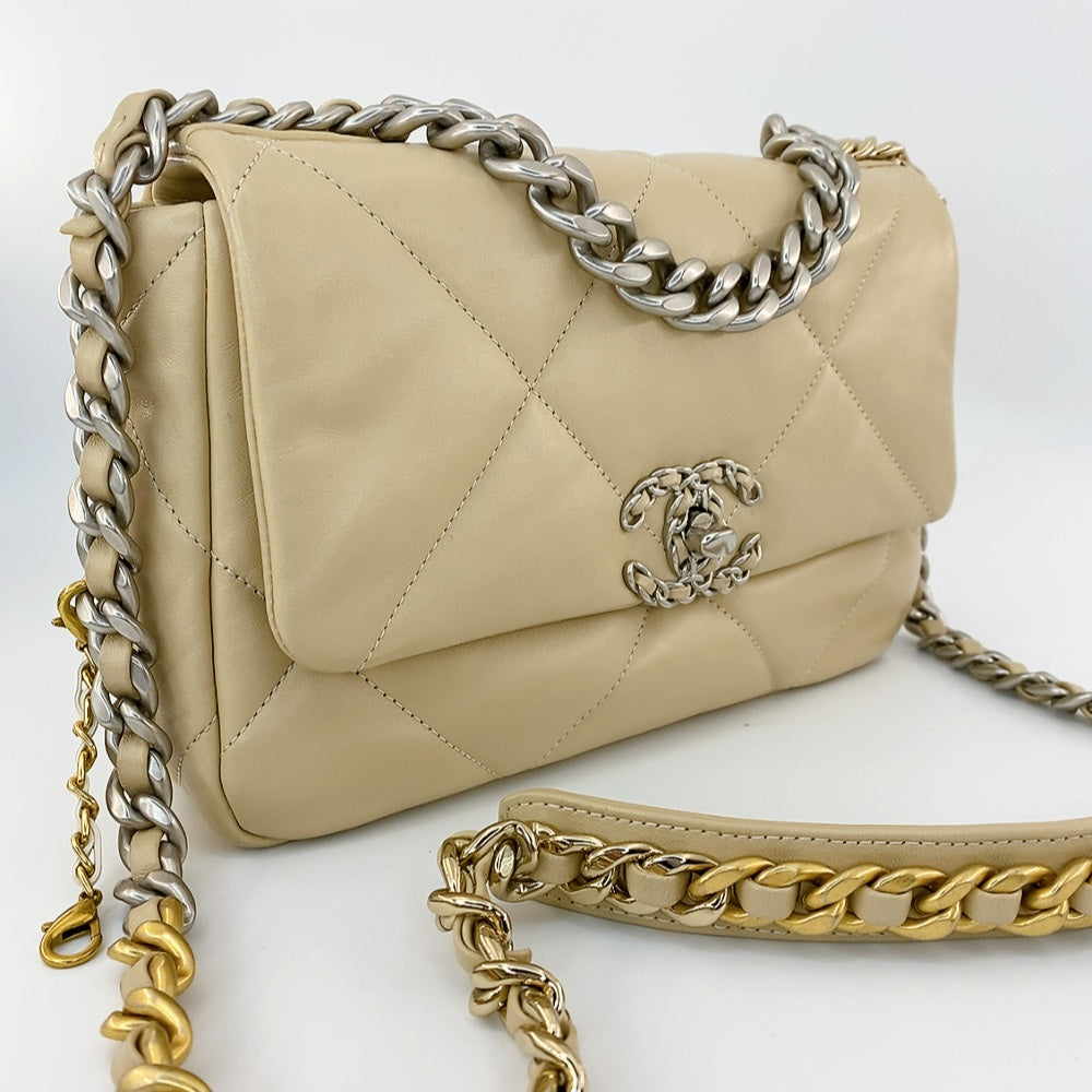 Chanel 19 Bag in Beige