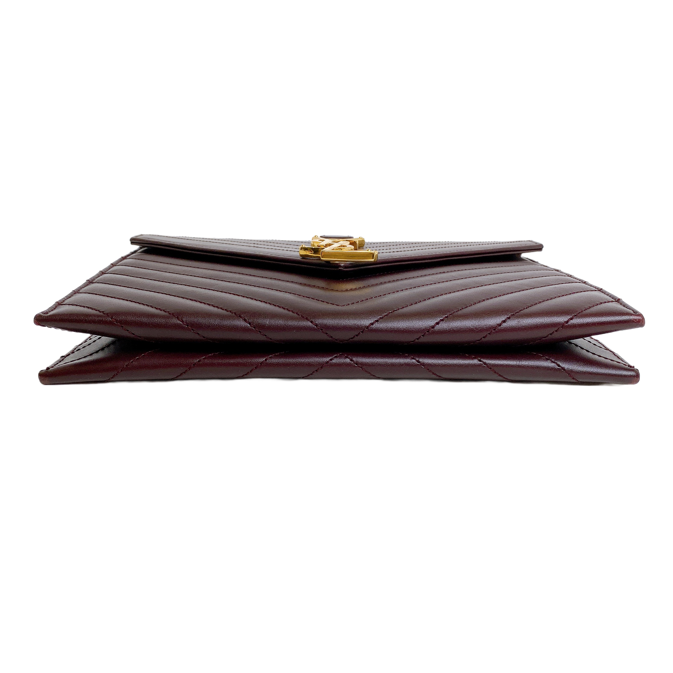 YSL ENVELOPE  BURGUNDY