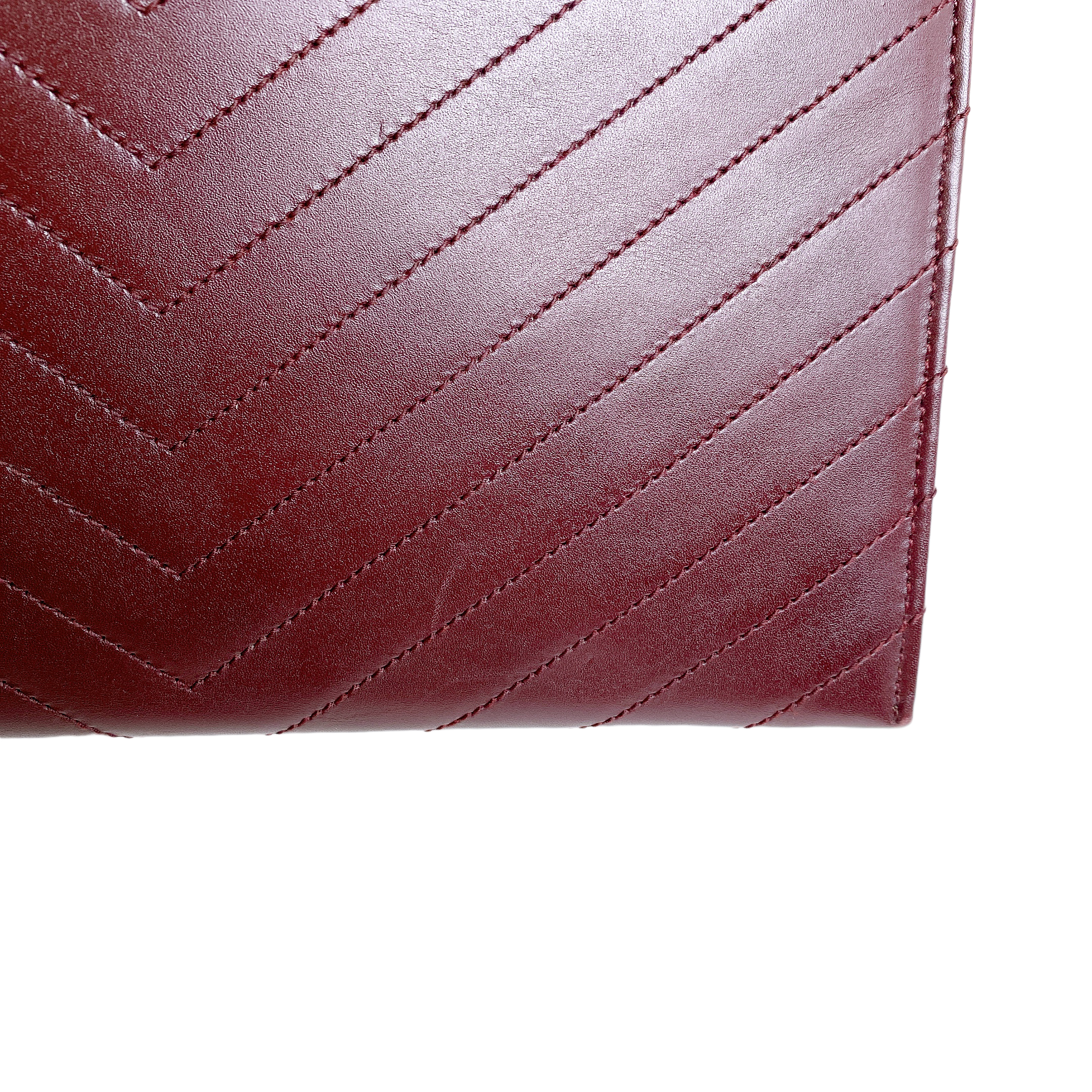 YSL ENVELOPE  BURGUNDY