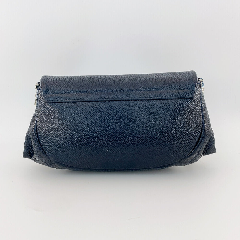 Chanel Half-Moon WOC Clutch Bag in Blue