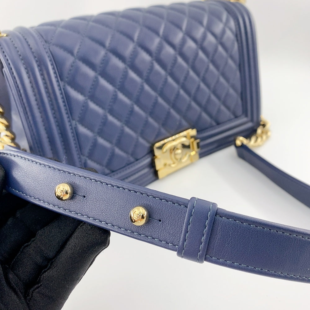 Chanel Le Boy  in Dark Blue