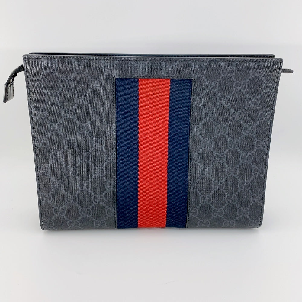 Gucci Supreme GG Web Clutch