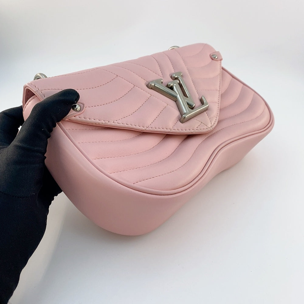 LV New Wave Chain Bag MM in Rose Pink