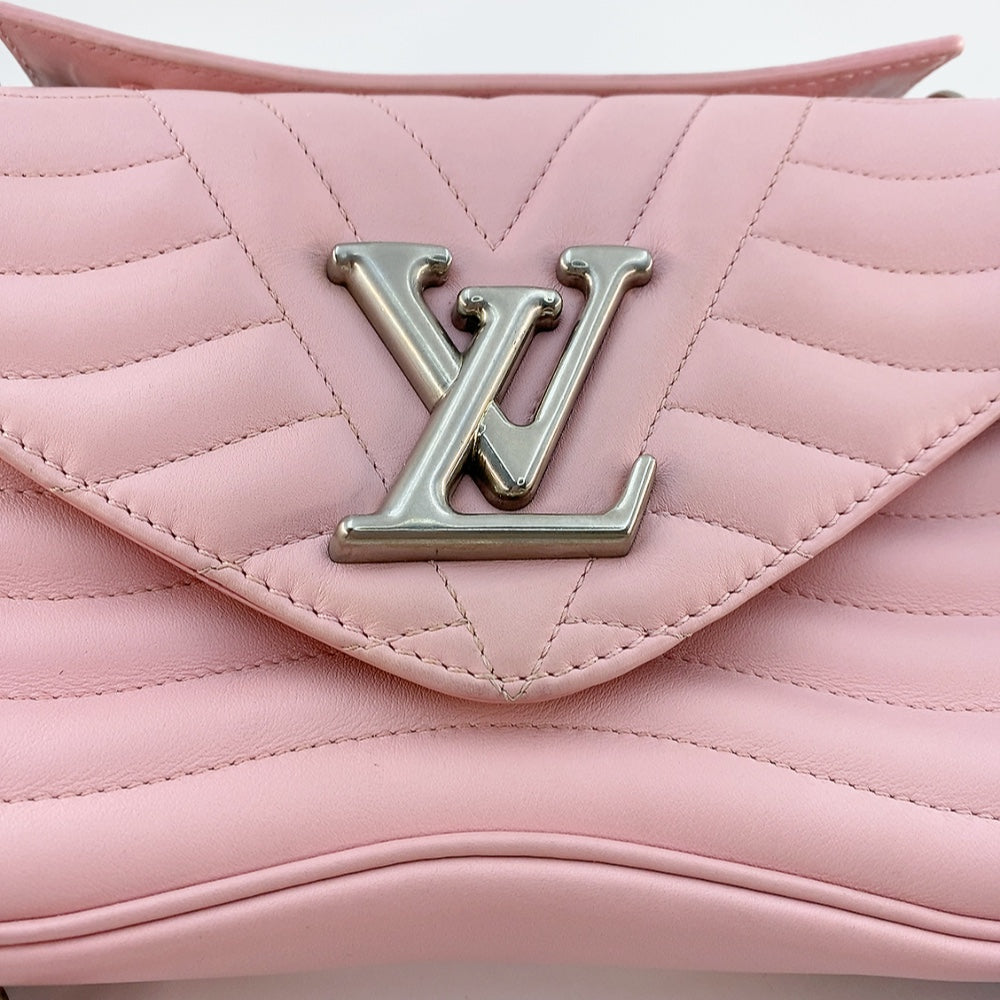 LV New Wave Chain Bag MM in Rose Pink