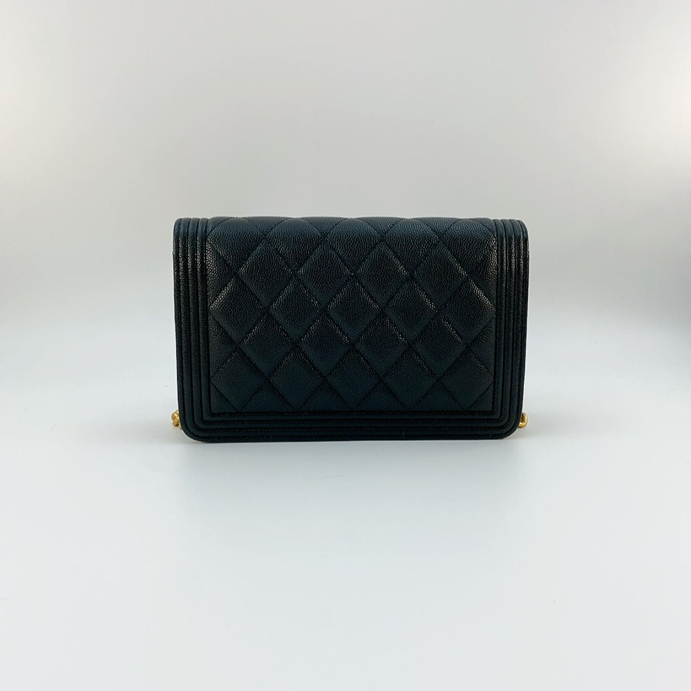 Chanel Boy Woc in Black