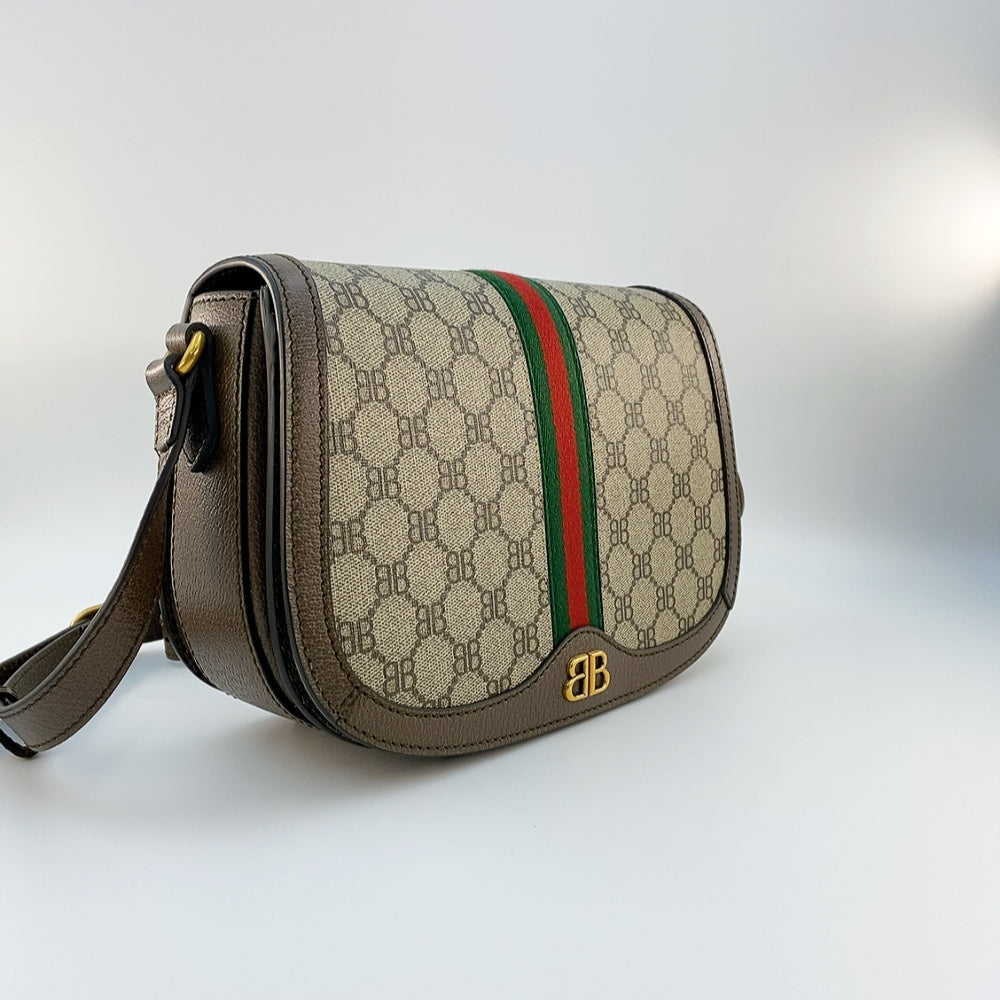 GUCCI BALENCIAGA COLLABORATION THE HACKER SHOULDER BAG