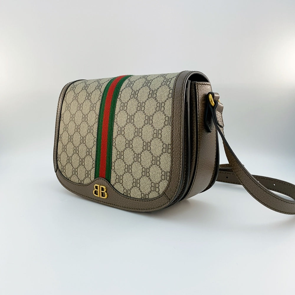 GUCCI BALENCIAGA COLLABORATION THE HACKER SHOULDER BAG