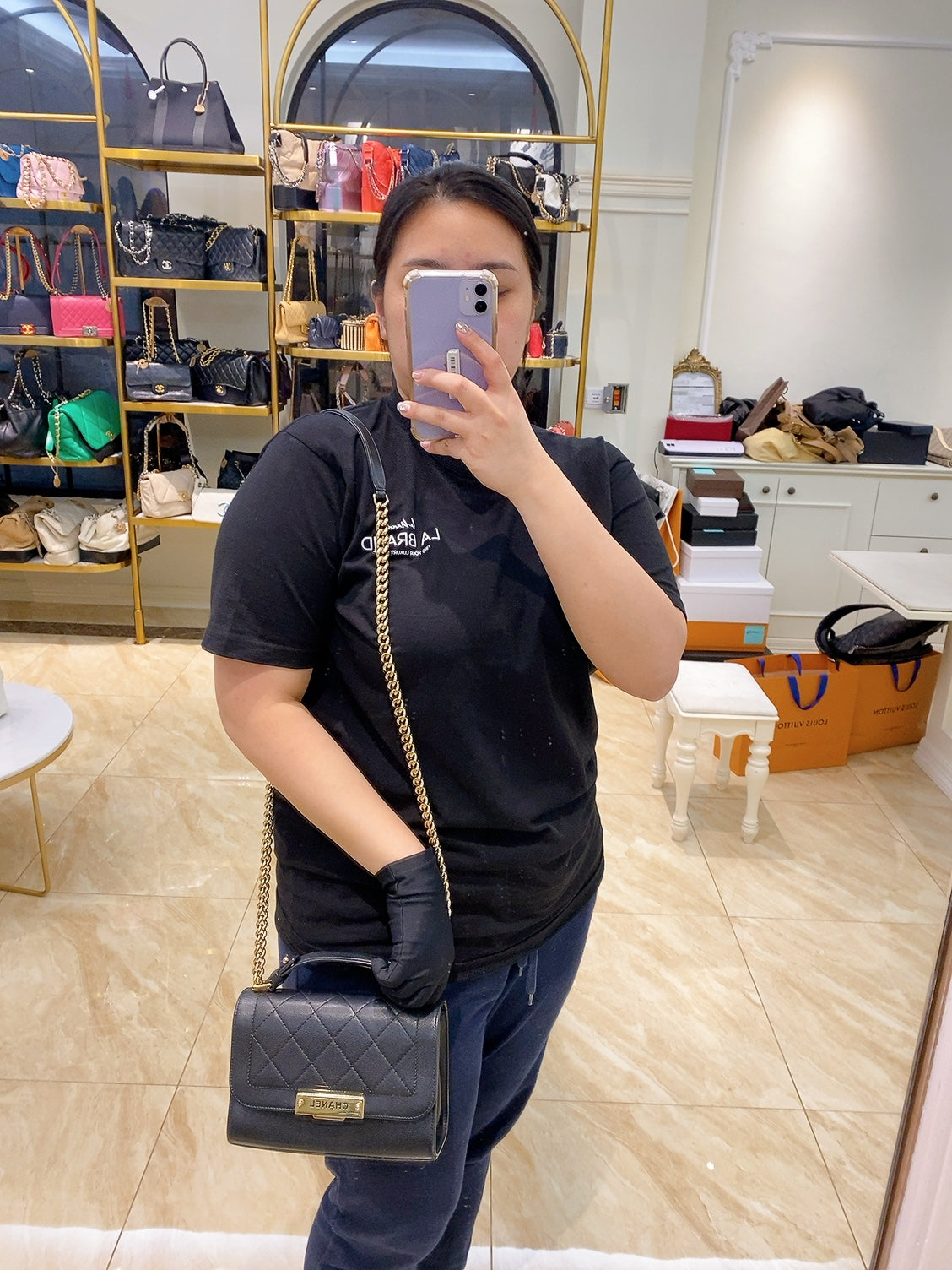 Chanel Label Click Bag