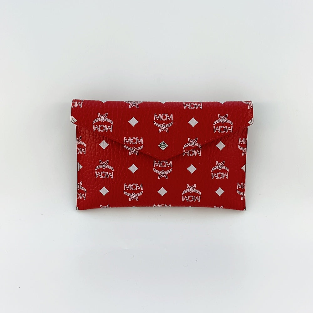 MCM Pouch in Red