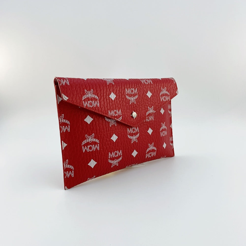 MCM Pouch in Red