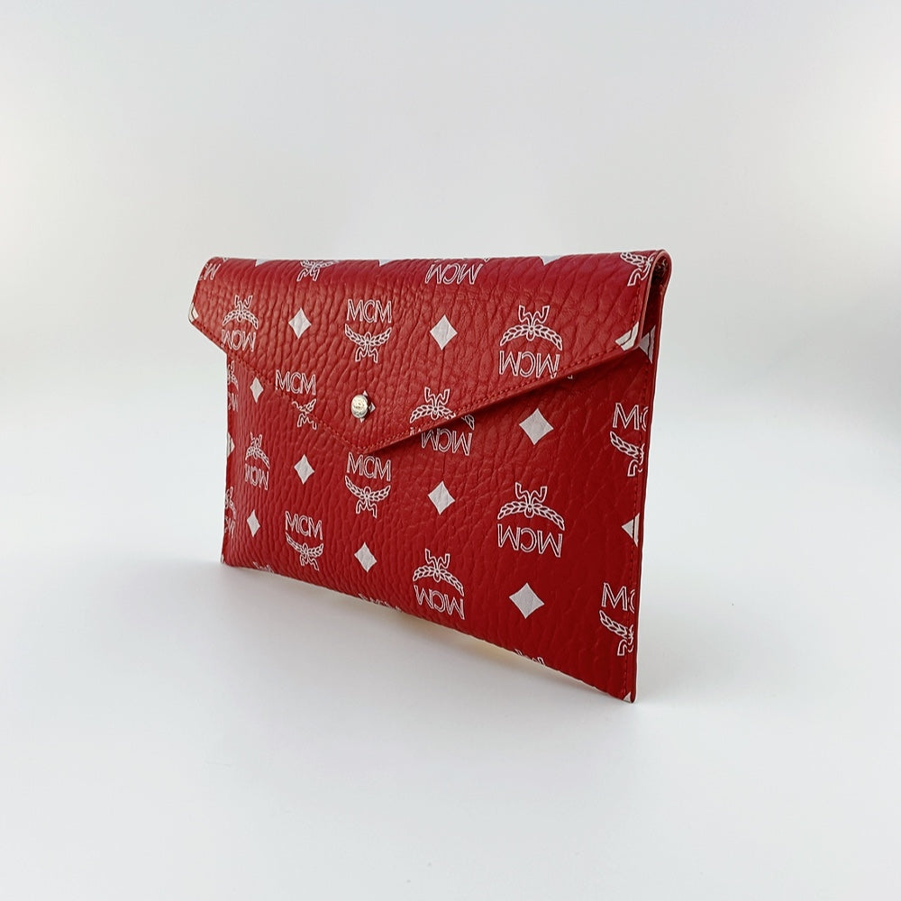 MCM Pouch in Red