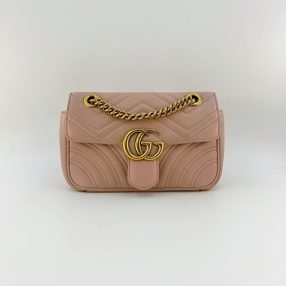 Gucci Marmont Mini in Dusty Pink