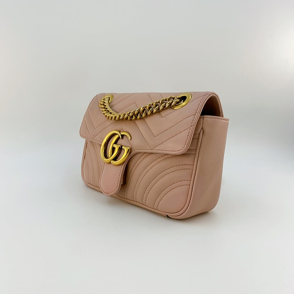 Gucci Marmont Mini in Dusty Pink