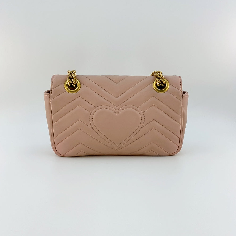 Gucci Marmont Mini in Dusty Pink