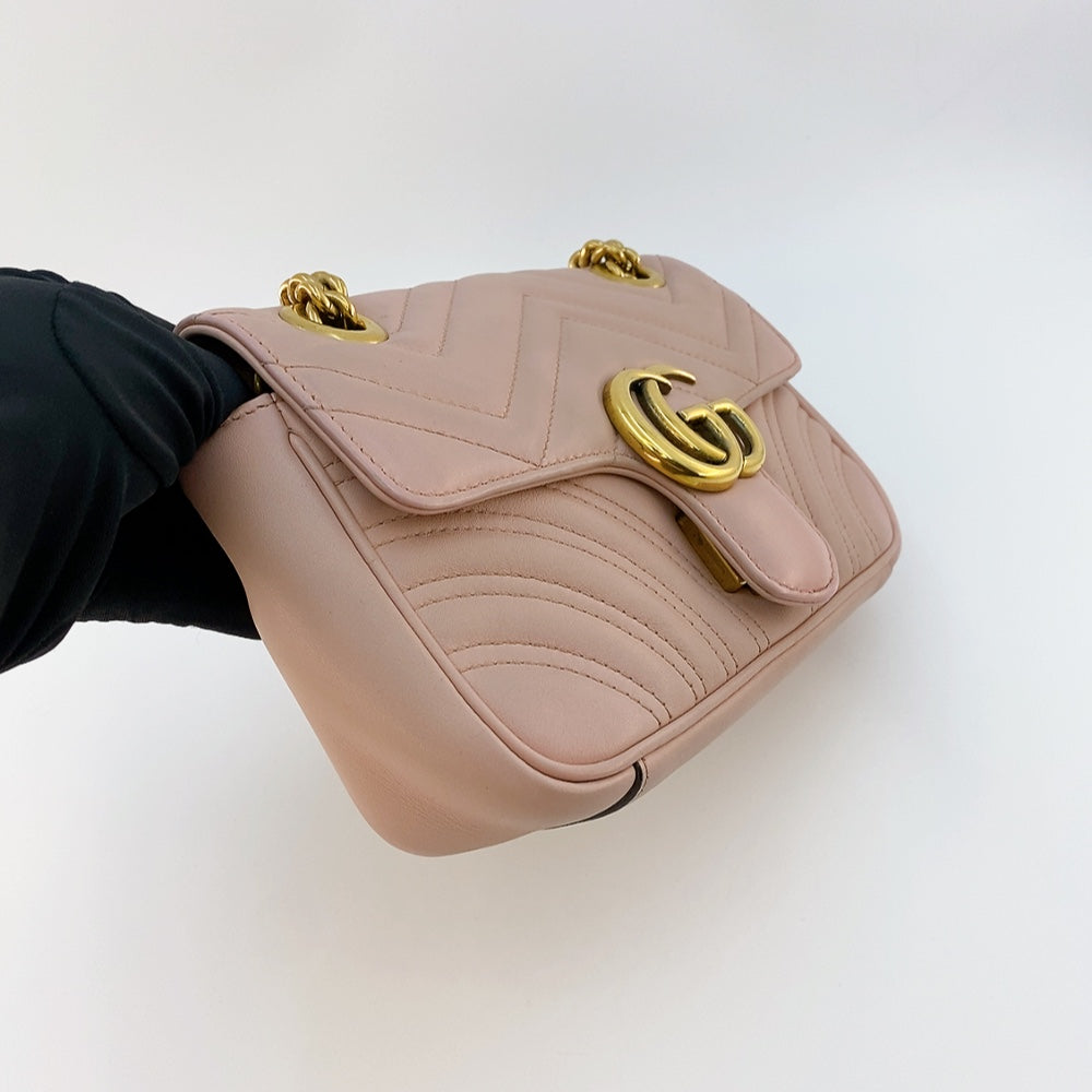 Gucci Marmont Mini in Dusty Pink