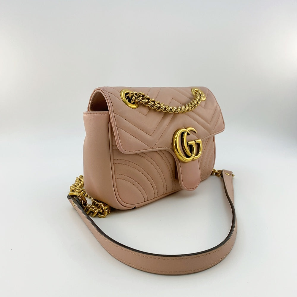 Gucci Marmont Mini in Dusty Pink