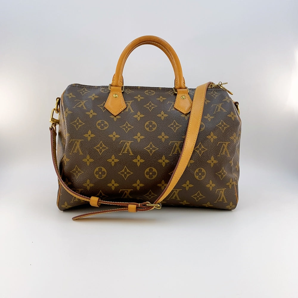 LV Monogram Speedy Bandouliere 30