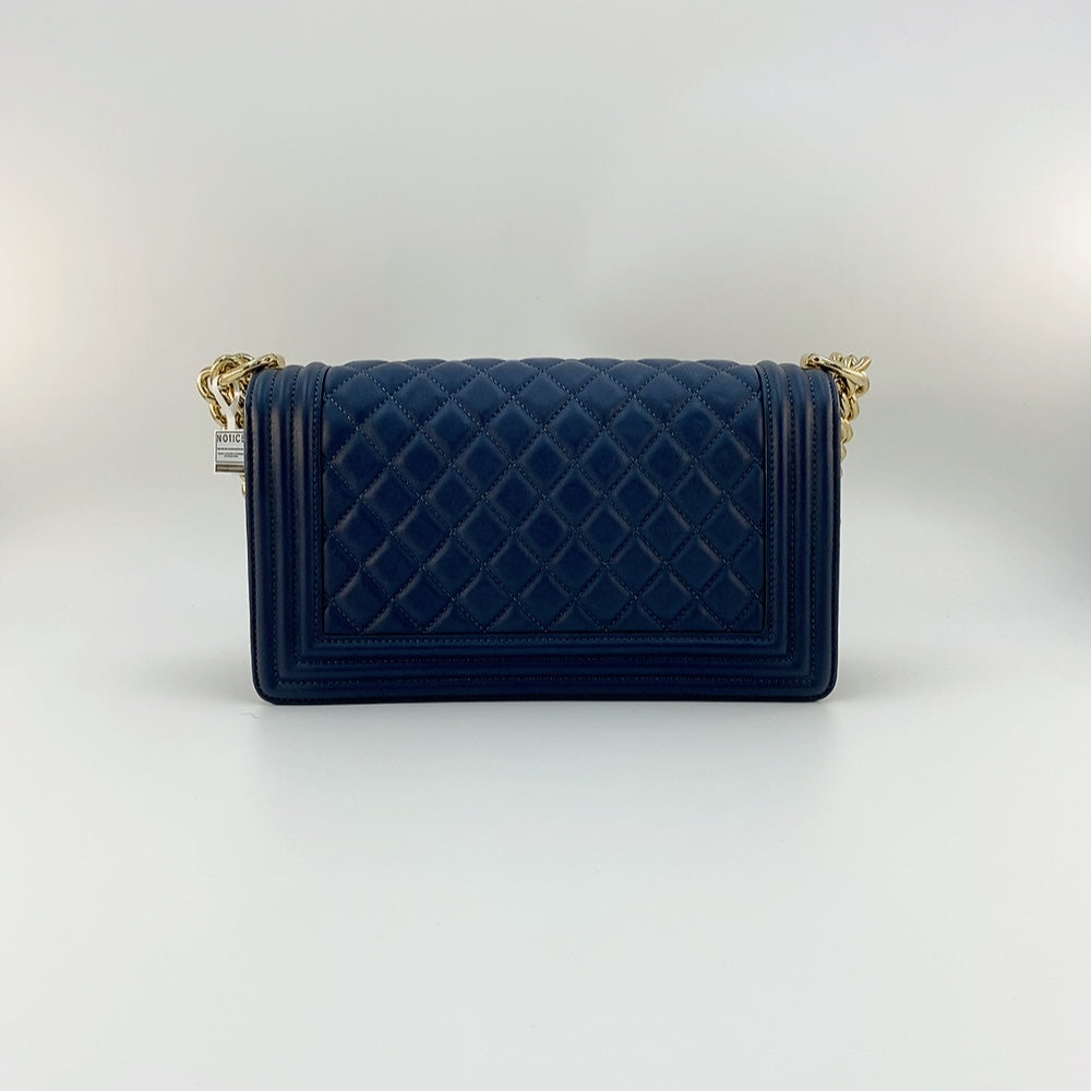 Chanel Le Boy  in Dark Blue