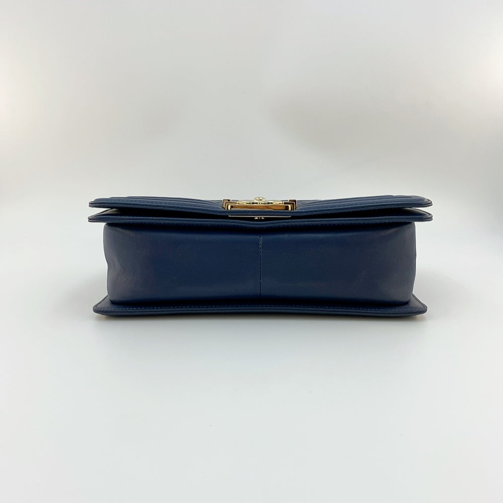 Chanel Le Boy  in Dark Blue